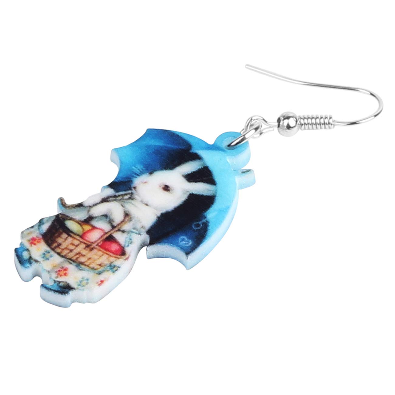 DOWAY Acrylic Easter Bunny Rabbit Earrings - Cute Drop Dangle Jewelry Gifts for Women & Girls - Funny Party Accessories & Easter Basket Decorations - Perfect for Easter Celebrations, Spring Parties & Gift Giving