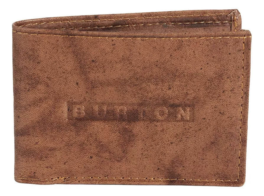 Genuine Leather Burton Rural Habano Wallet for Men - Stylish & Durable Bifold Wallet for Everyday Use, Travel, and Business
