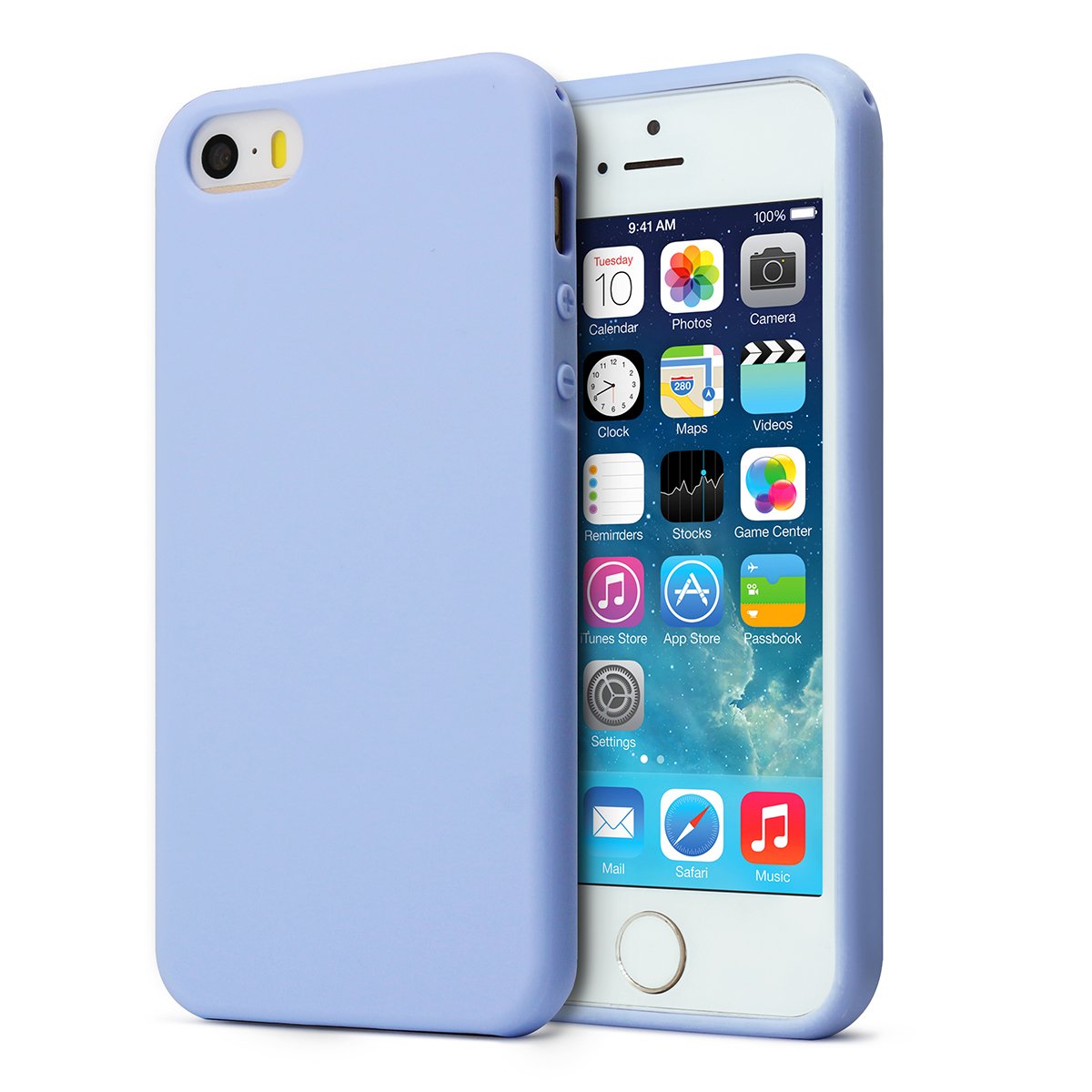 Shockproof TPU Protective Case for iPhone SE (2016 Edition)/iPhone 5/iPhone 5s - Sky Blue | Slim Fit, Anti-Scratch & Durable Cover for Everyday Use & Outdoor Activities