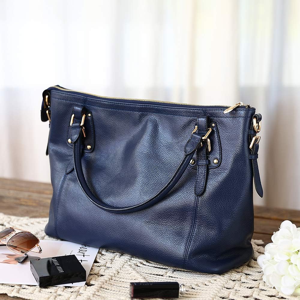 Stylish Kattee Leather Tote Shoulder Bag for Women - Designer Satchel Purse with Top Handles & Crossbody Strap, Large Capacity - Perfect for Work, Travel & Everyday Use