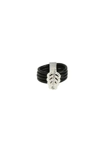 Leaf Cord Ring - Adjustable Natural Fiber Rope Ring for Women, Boho Jewelry for Everyday Wear, Stackable Rings for Layering Outfits - Perfect for Casual, Beach, and Festival Styles