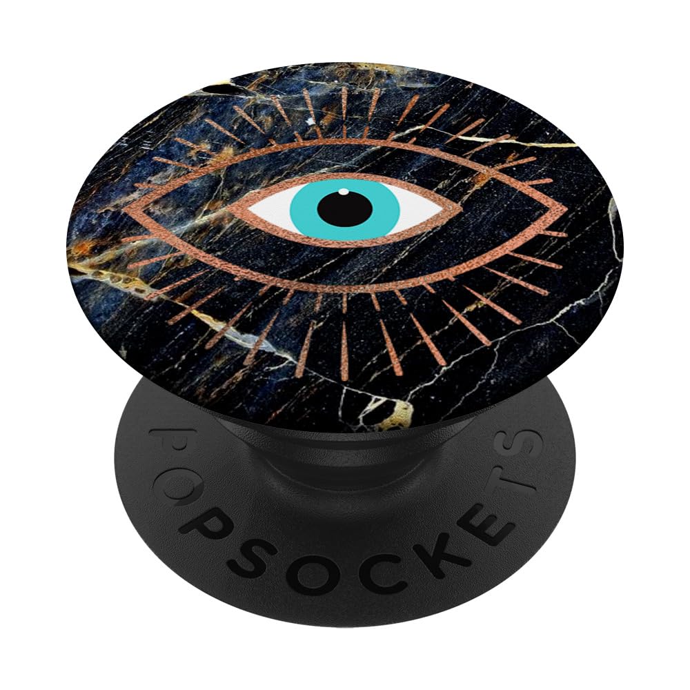 Evil Eye Black Rose PopSockets PopGrip - Swappable Phone Grip & Stand for iPhone, Samsung, Smartphones - Perfect for Protection, Style & Hands-Free Viewing