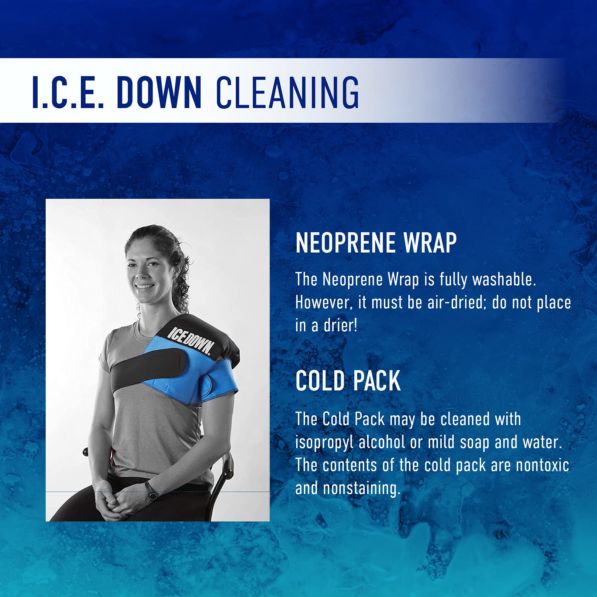 Extra Large Neoprene Ice Pack Wrap with Removable Gel Cold Pack - Back, Waist & Hip Pain Relief - 11.5