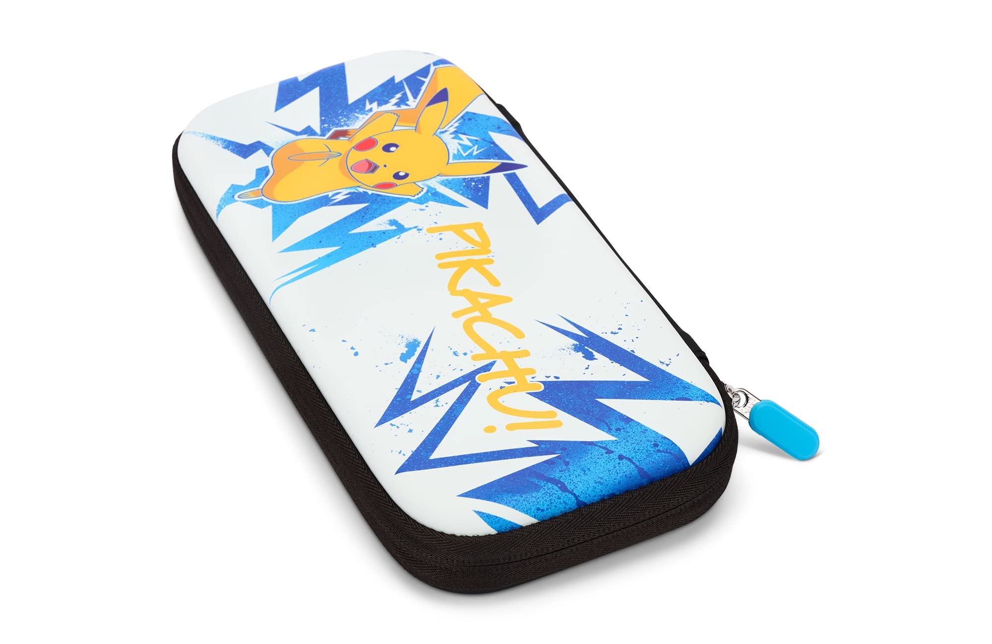 PowerA Travel Pro Slim Case for Nintendo Switch OLED, Switch & Switch Lite - Pikachu High Voltage Design | Protective Carrying Case for Gaming On-The-Go, Travel & Daily Commute