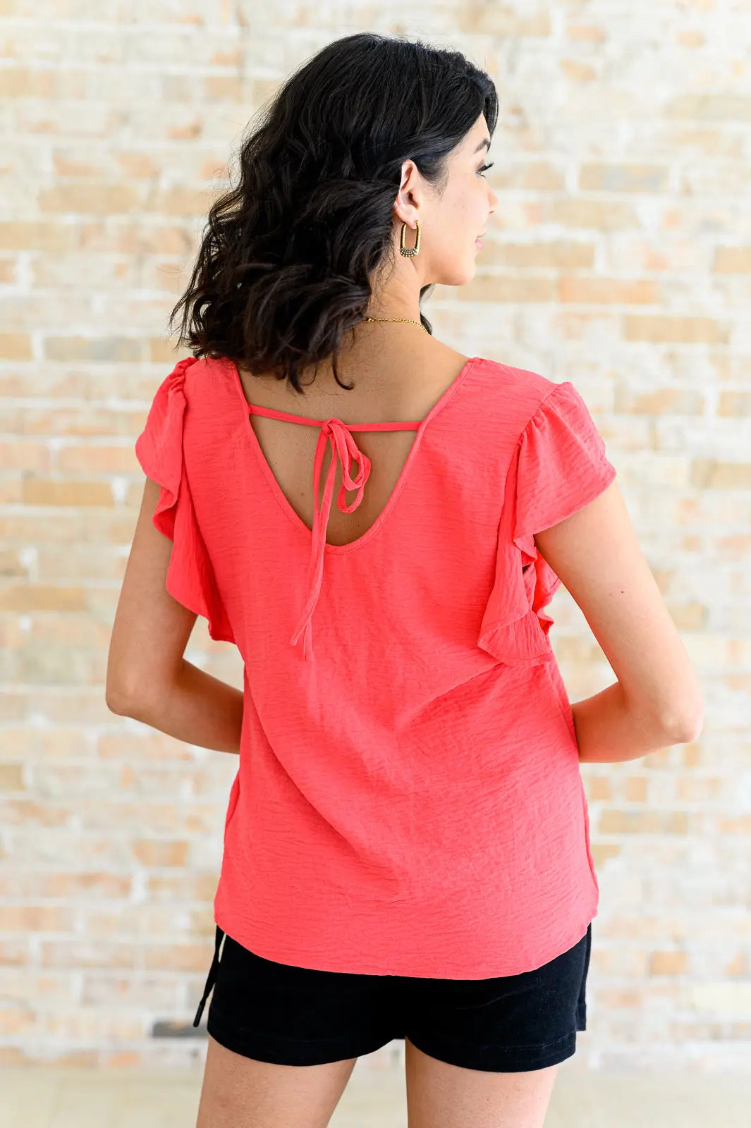 Stylish V Neck Ruffle Sleeve Blouse for Women | Trendy Casual & Party Tops | Perfect for Date Night, Office Wear & Summer Outfits