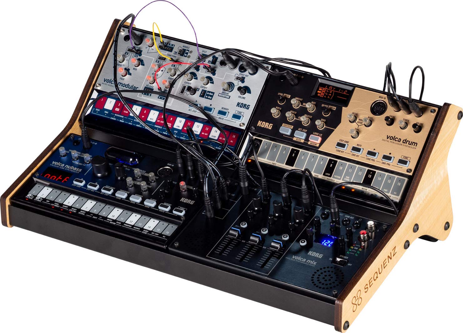 Volca Rack - 2x2 Synthesizer Stand for Korg Volca Series | Portable Music Studio Rack for Electronic Music Production & Live Performances