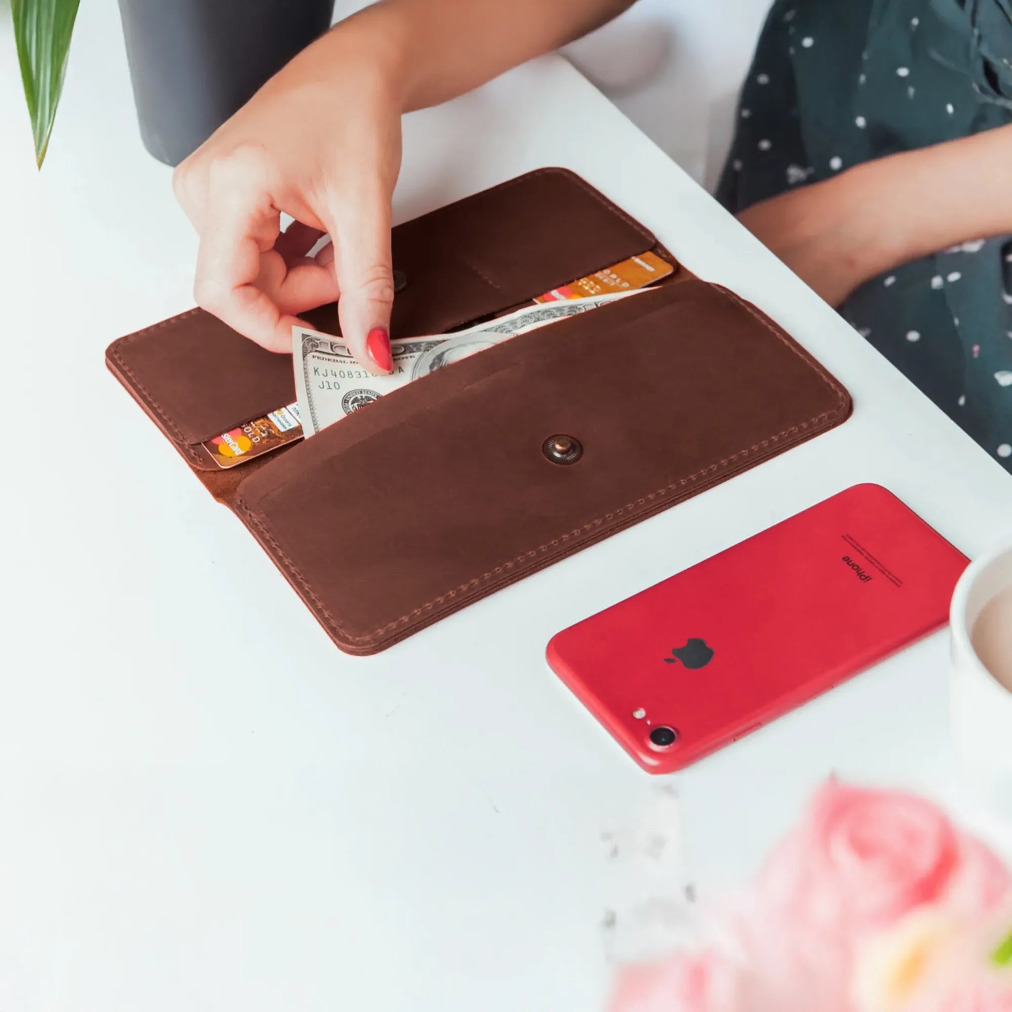 Premium Genuine Leather Long Wallet for Men & Women - RFID Blocking, Multiple Card Slots - Perfect for Travel, Business & Everyday Use (Stockholm Collection)