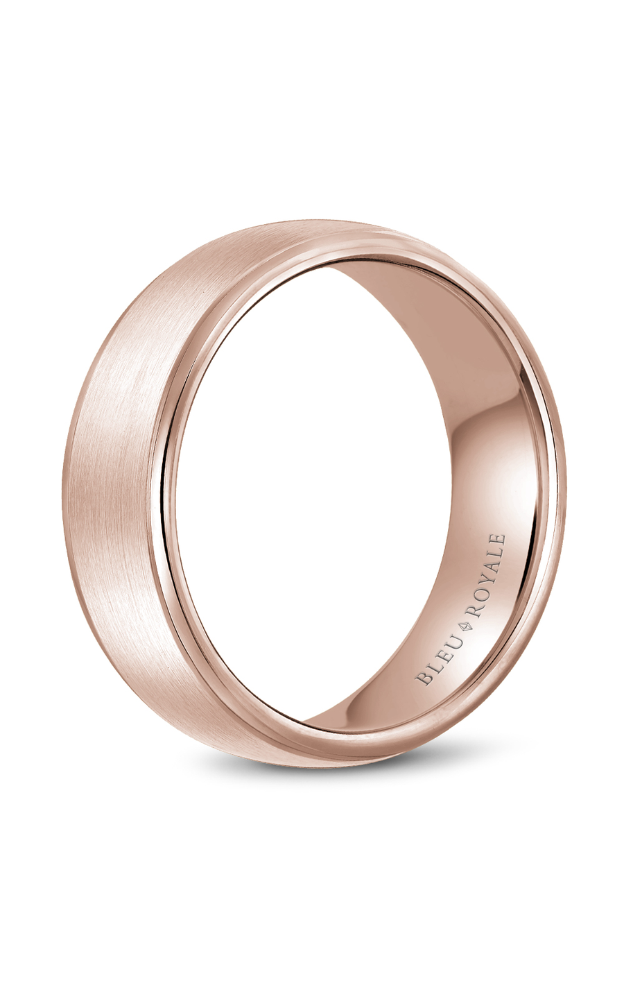 Bleu Royale Men's Wedding Band RYL 058R65 - 14K White Gold Classic Ring for Grooms, Engagement & Anniversary Gifts - Perfect for Formal Occasions, Proposals & Romantic Moments