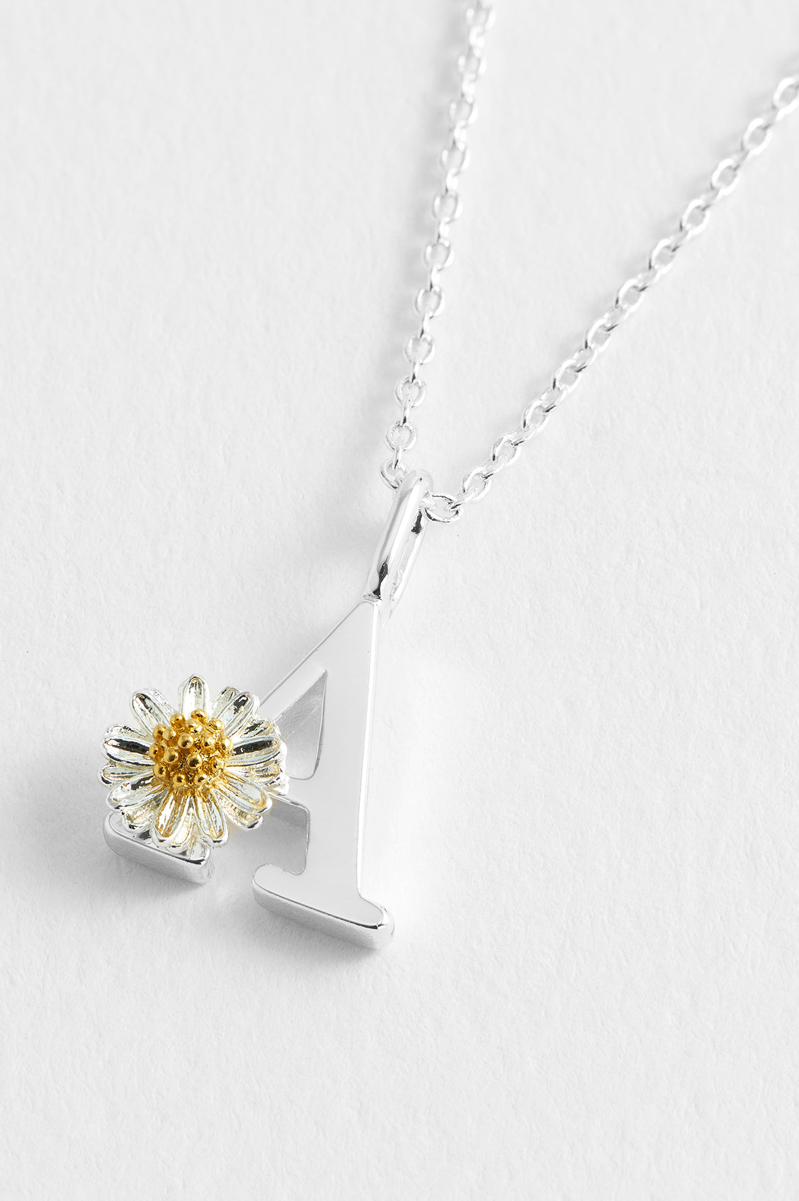 Wildflower Initial Pendant Necklace - Personalized Floral Letter Jewelry for Women - Perfect for Birthdays, Anniversaries & Everyday Wear