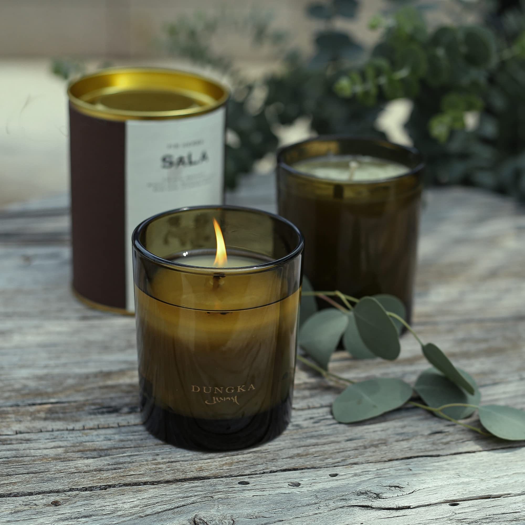Natural Soy Wax Candles - Sandalwood & Cedar Scent for Home, Stress Relief & Meditation | Aromatherapy, Fall & Christmas Gifts for Women | Perfect for Relaxation, Yoga & Cozy Evenings (Sala)