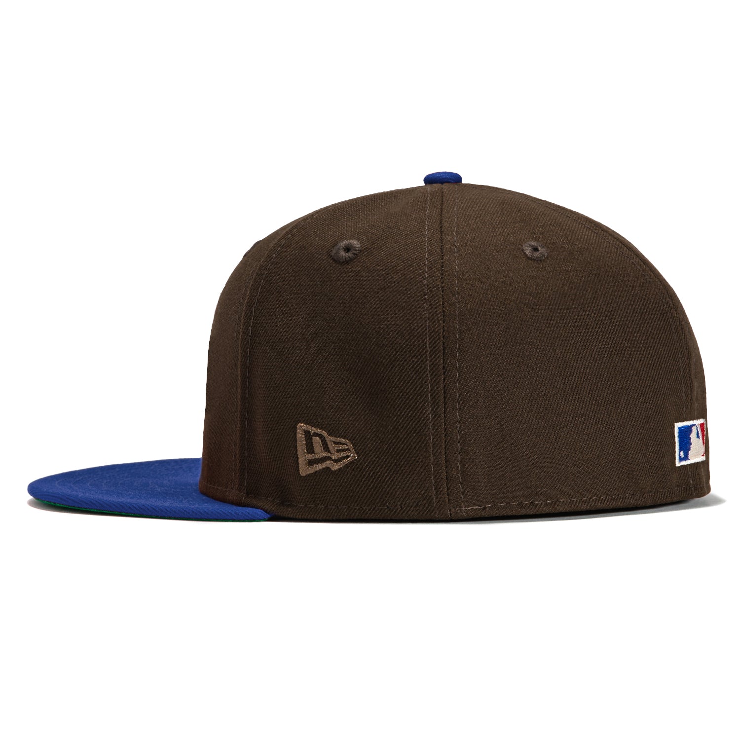 New Era 59Fifty Los Angeles Dodgers 1988 World Series Patch Snapback Hat - Brown & Royal Blue - Vintage Baseball Cap for Men, Game Day & Streetwear Fashion
