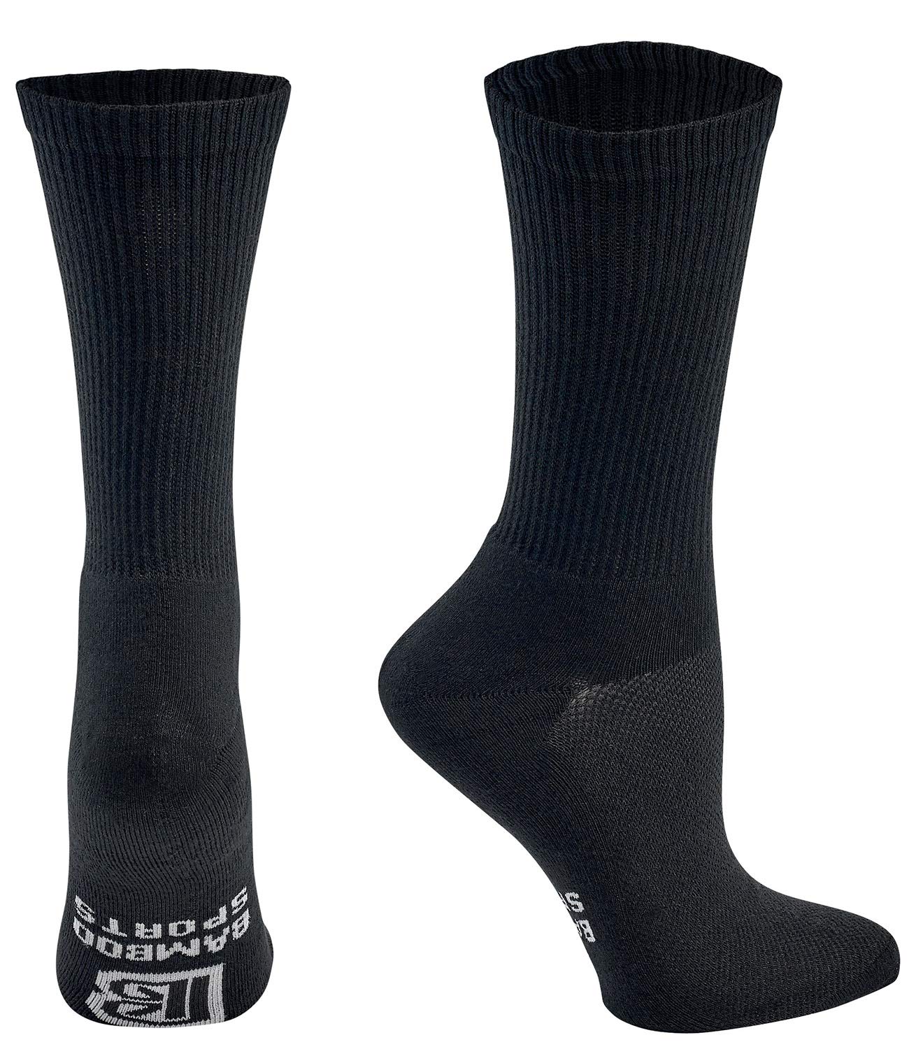 Men's Crew Socks - Comfortable Odor Eliminating & Moisture Wicking Athletic Socks for Running, Hiking & Everyday Wear