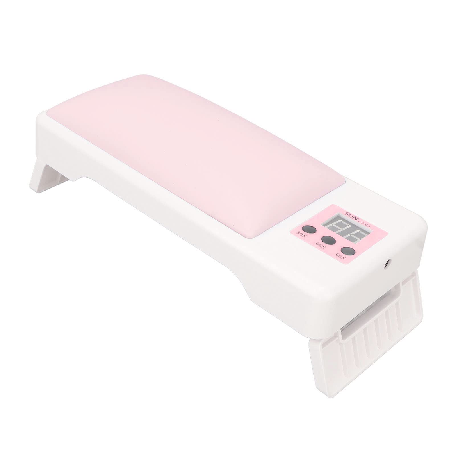 UBERSWEET® Portable Folding Nail Lamp - Professional UV LED Gel Nail Dryer for Home & Salon Use, Compact & Lightweight for Travel (Pink) | Perfect for Manicures, Pedicures & Nail Art at Home or On-The-Go