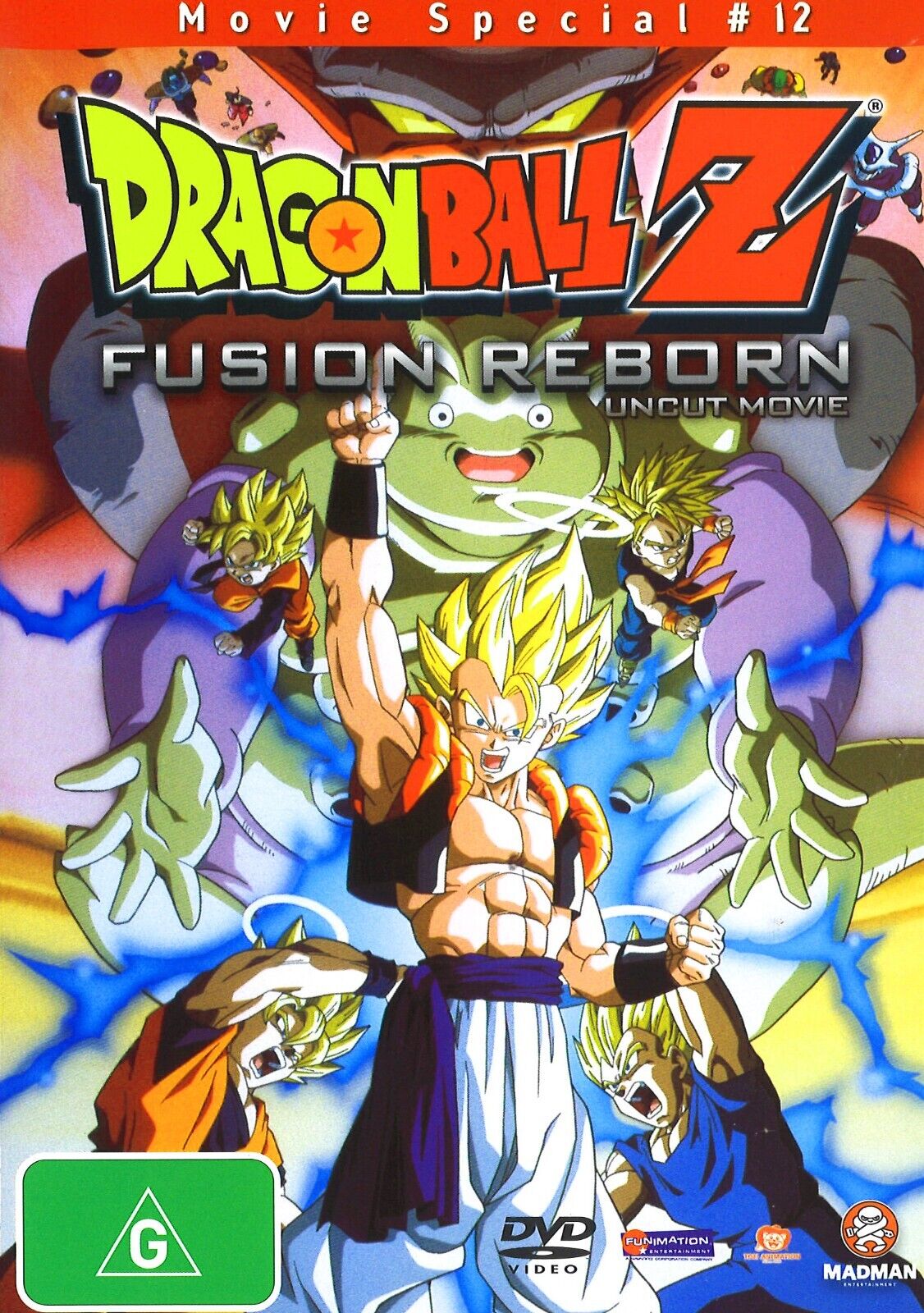 Dragon Ball Z Fusion Reborn Uncut Edition - Region 4 DVD - Anime Movie for Collectors & Fans | Perfect for Home Entertainment & Gift Giving