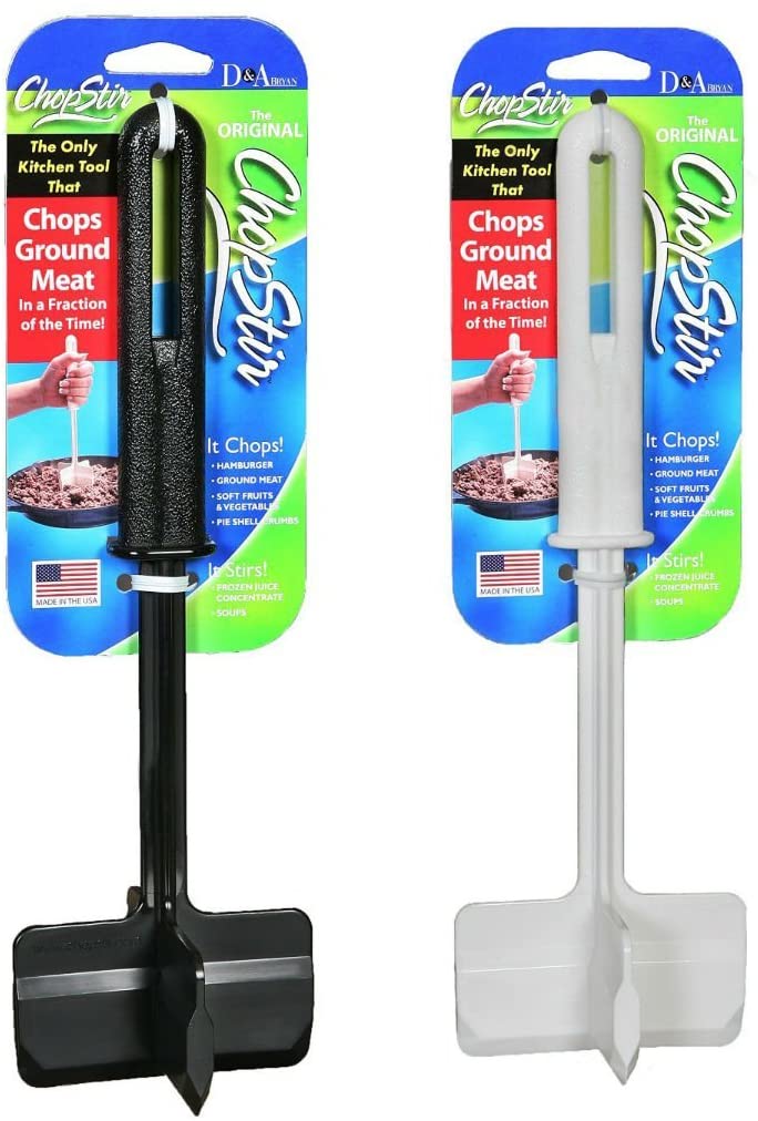 Stainless Steel Chop Stir Cooking Utensil - Black - Perfect for Stir-Frying, Sautéing, and Mixing Ingredients in Woks & Pans