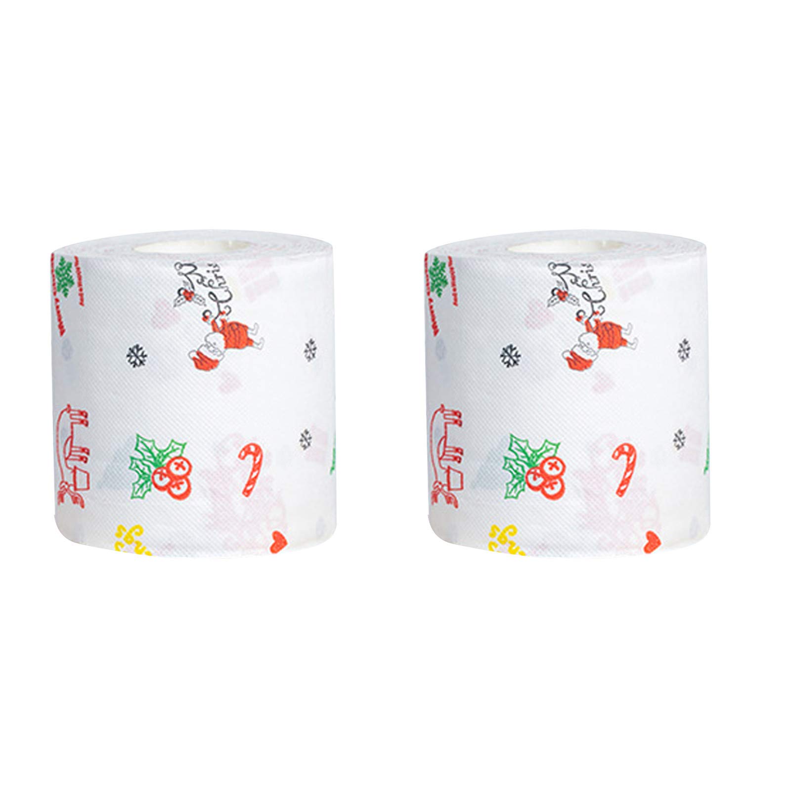 Santa & Christmas Tree Printed Toilet Paper Set - Holiday Themed Bathroom Tissue for Festive Decor | Perfect for Christmas Home Decor, Party Supplies & Gifts