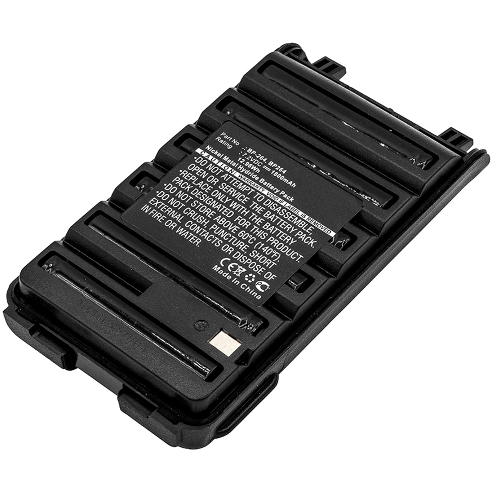 Synergy Digital 2-Way Radio Battery for Icom IC-F4101D | Ni-MH 7.2V 1800mAh High Capacity Replacement | Compatible with BP-264 Battery | Ideal for Security, Construction & Outdoor Communication