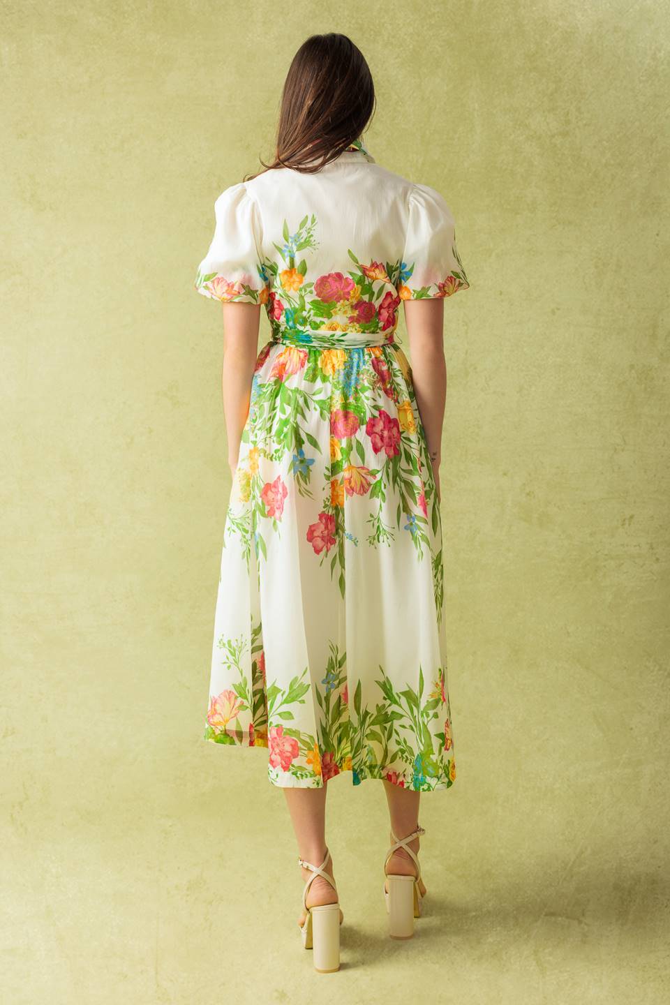 MUCH TO DO Floral Print Midi Dress - Elegant Summer Dress for Women, Perfect for Parties, Weddings & Casual Outings