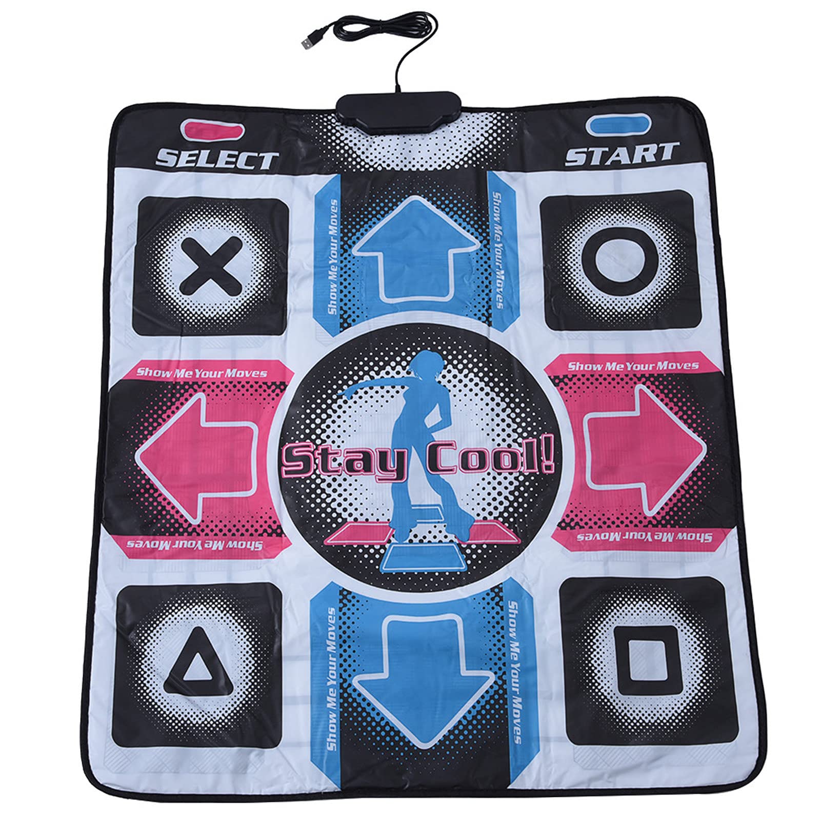 Wireless Bluetooth LED Dance Mat - Electronic Music Dance Pad with Lights, Best Birthday Gift for Girls - Perfect for Dance Parties, Home Workouts & Kids Playtime
