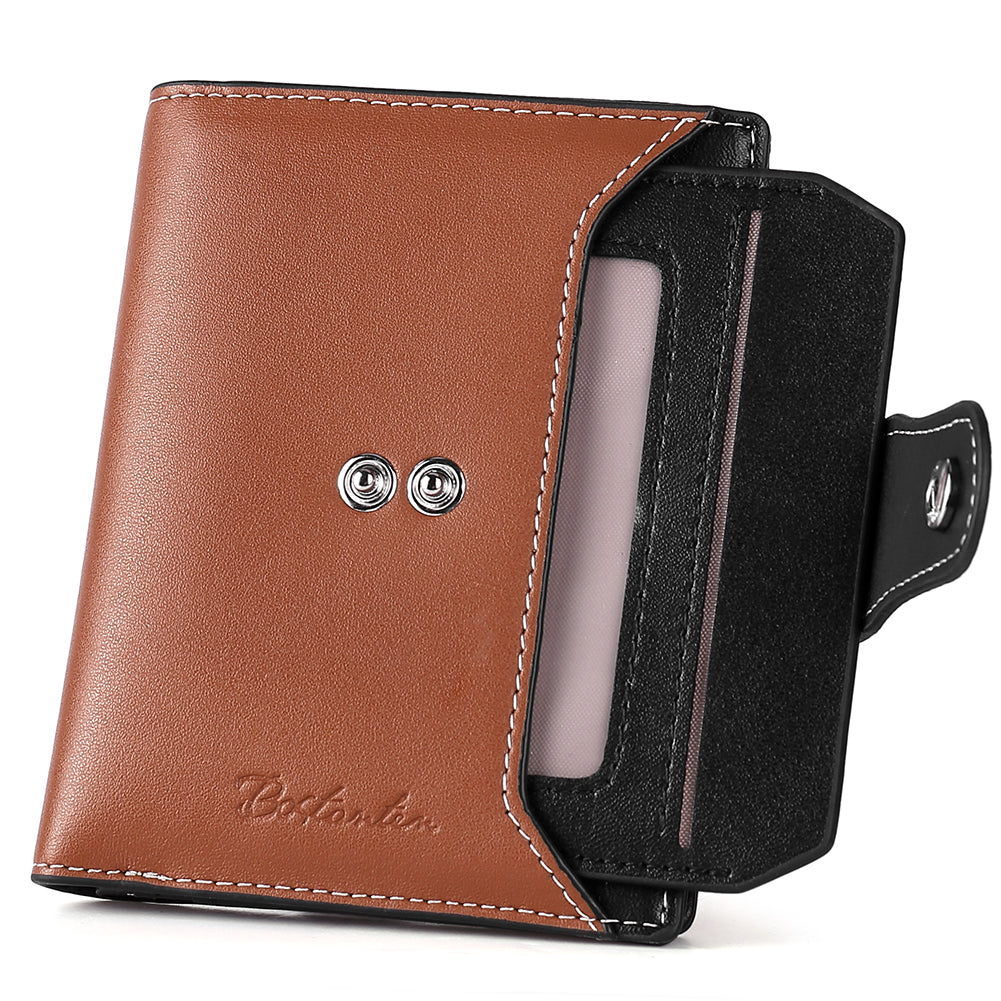 Lnna Small Zipper Wallet with ID Window - Slim Checkbook Cover for Women & Men - Perfect for Travel, Business & Everyday Use