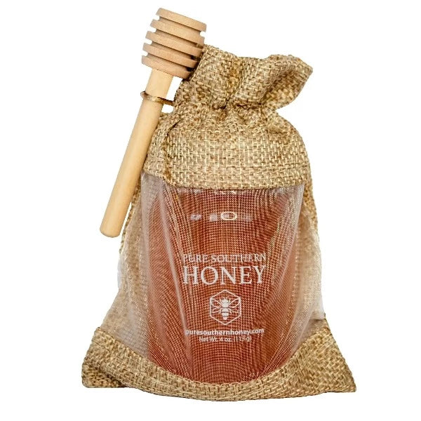 Pure Southern Mini Honey Gift Set - Natural Raw Honey Jars, Perfect for Tea, Baking & Gifting - Gourmet Honey Sampler for Breakfast, Desserts & Healthy Snacks