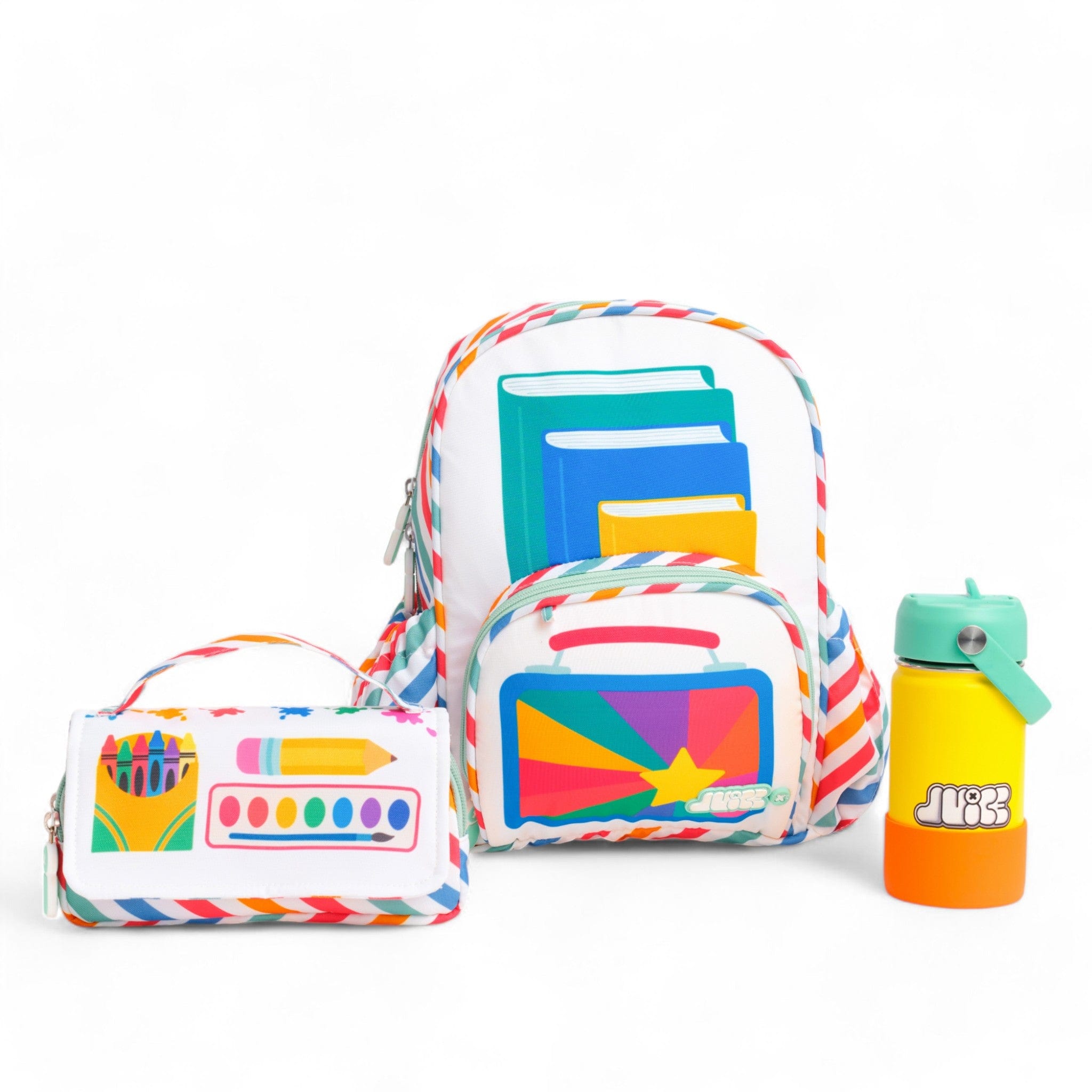 My First Day Small Backpack Set for Kids - Lightweight School Backpack with Lunch Box & Water Bottle - Perfect for Preschool, Kindergarten & Daycare Essentials