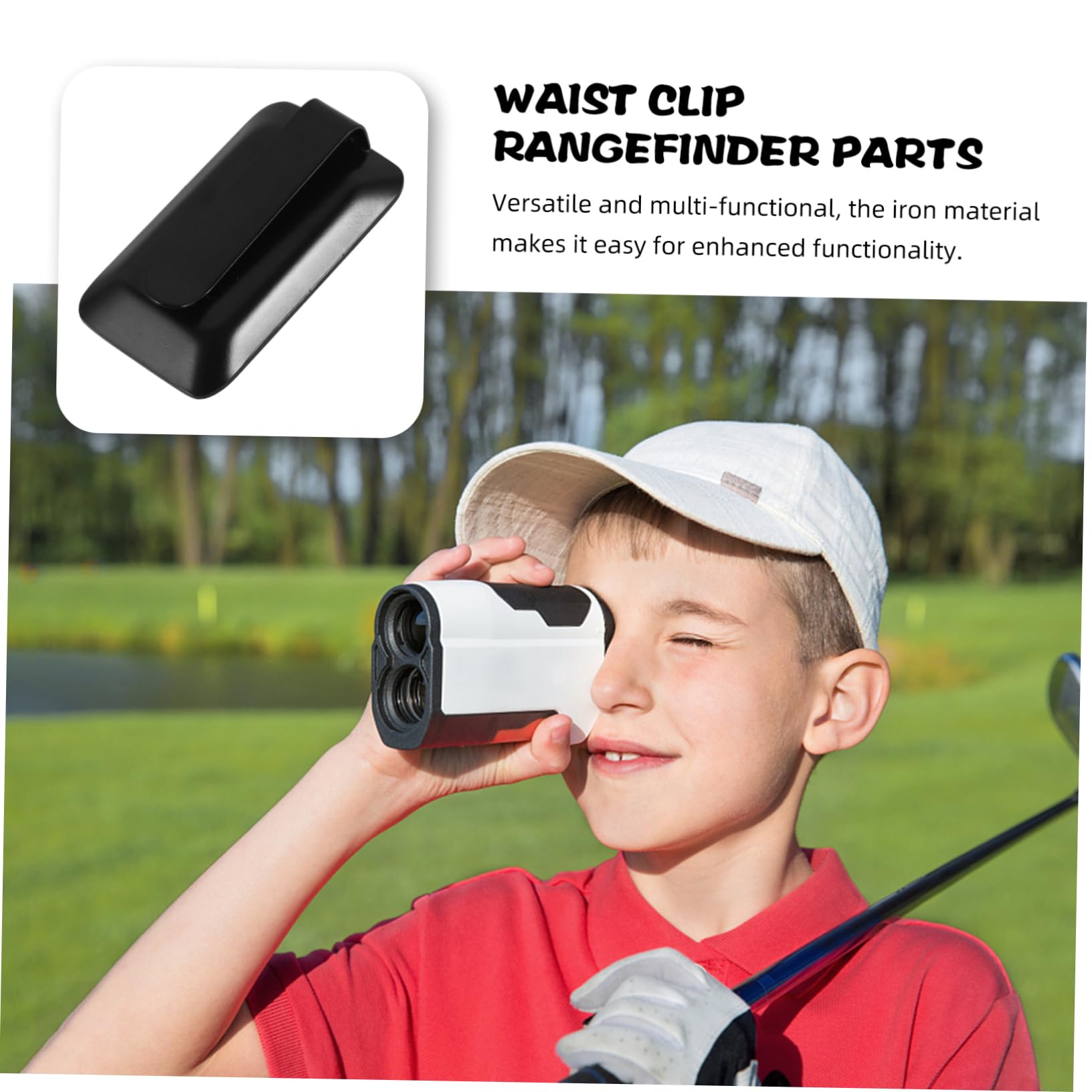 Happyyami Golf Rangefinder Clip - Secure Clamp for Golf Accessories | Perfect for Golf Bags & Carts
