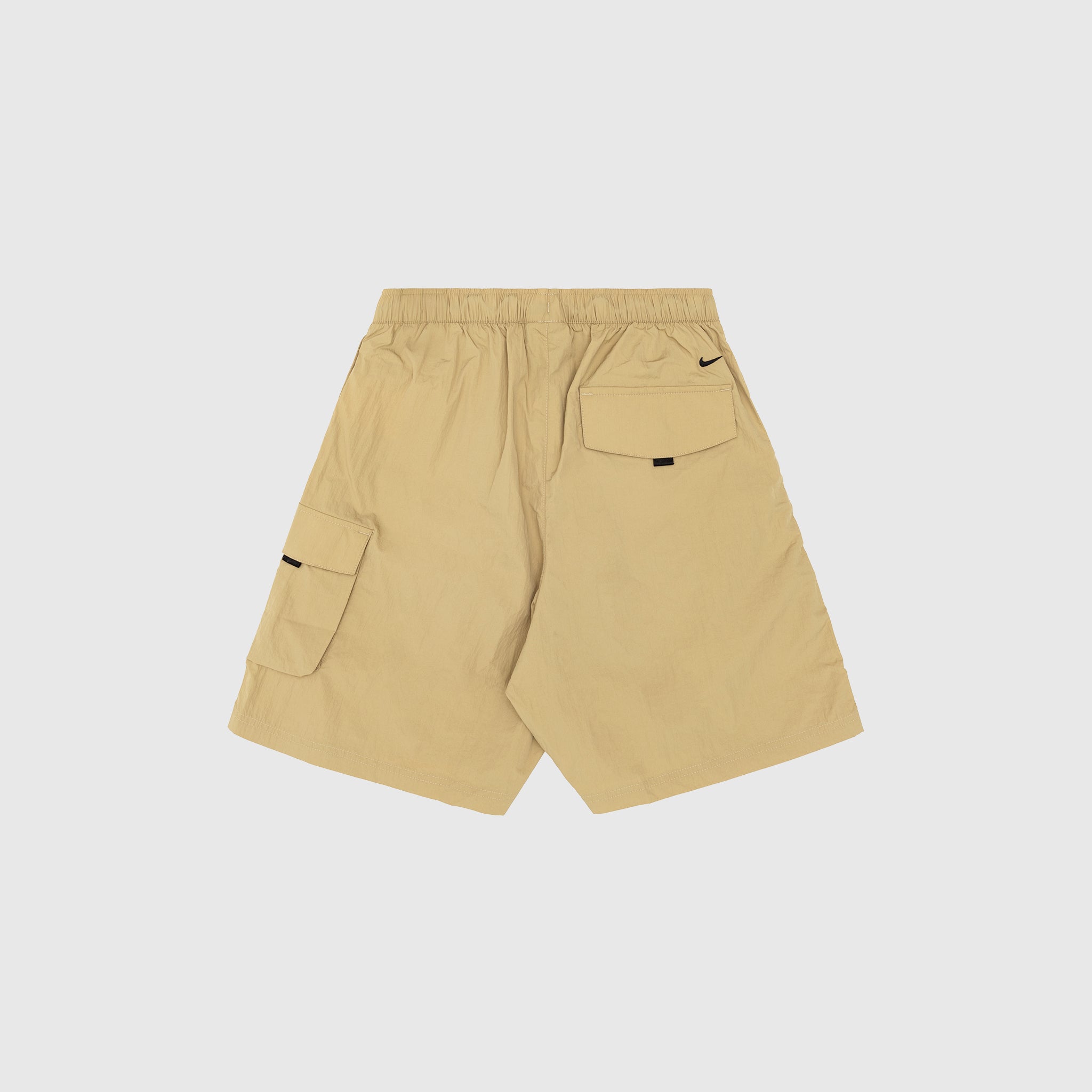Tech Woven Cargo Shorts for Men - Parachute Style in Beige | Comfortable & Durable Outdoor Hiking, Travel & Casual Wear