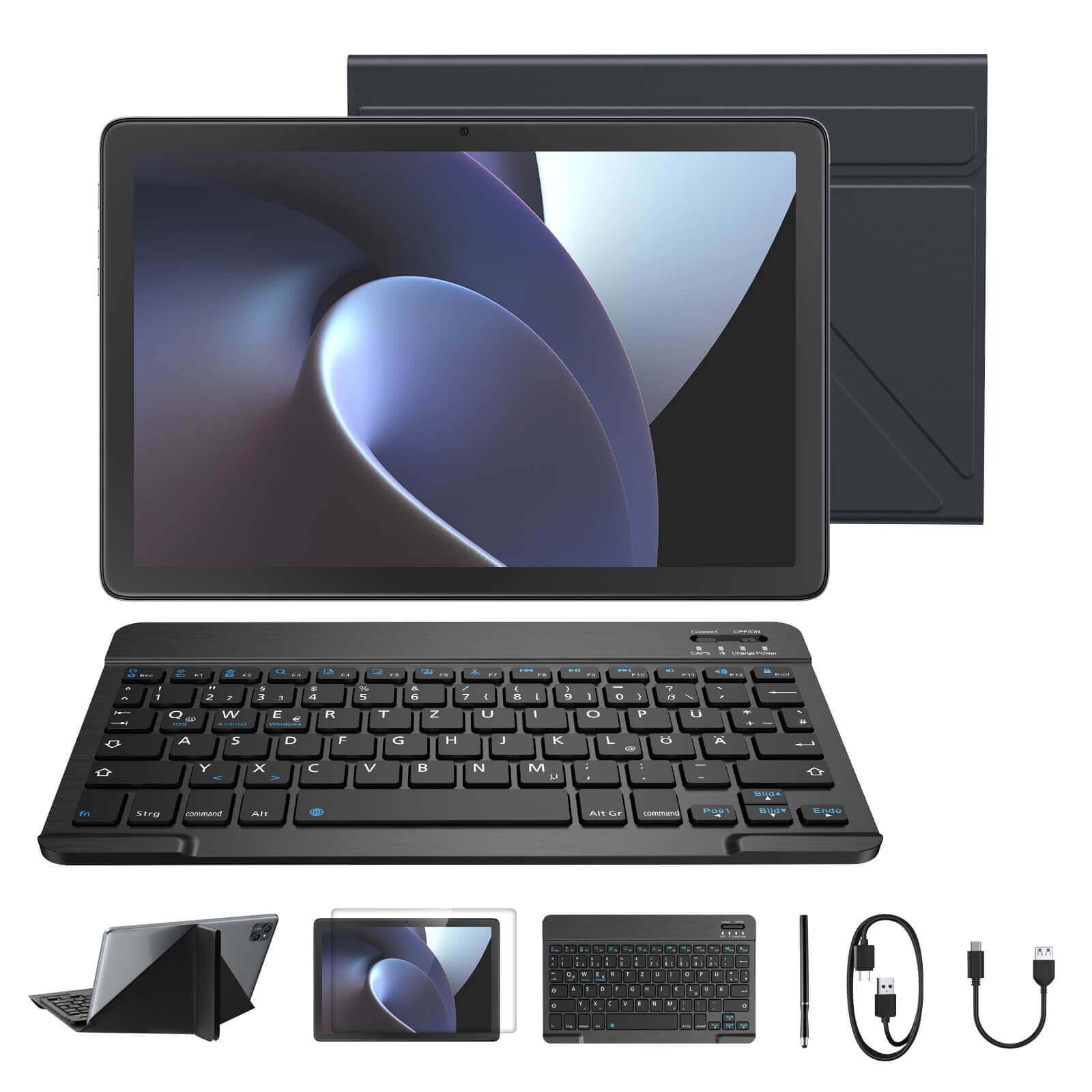 XGODY M10 10.1 Inch HD Android Tablet with 6GB RAM 256GB Storage & 13MP Camera - Perfect for Work, Study, and Entertainment