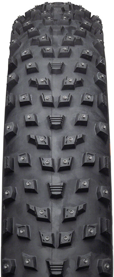 45NRTH Wrathlorde 26x4.2 Tubeless Folding Bike Tire - Black, 120 TPI, 300 XL Concave Carbide Studs for Winter Cycling & Snow Traction | Perfect for Fat Bikes in Extreme Cold Conditions