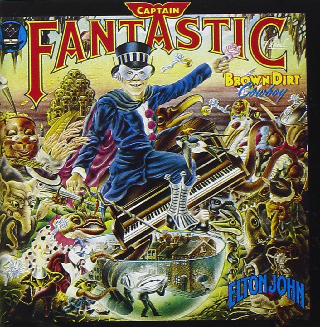 Captain Fantastic & the Brown Dirt Cowboy - Elton John Vinyl Record LP Album - Classic Rock Music Collector's Item - Perfect for Home Listening & Vintage Music Enthusiasts