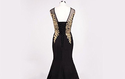 Kivary® Gold Lace Mermaid Evening Dress - Elegant Green Tulle Formal Gown for Prom, Homecoming, Wedding Guest & Special Occasions