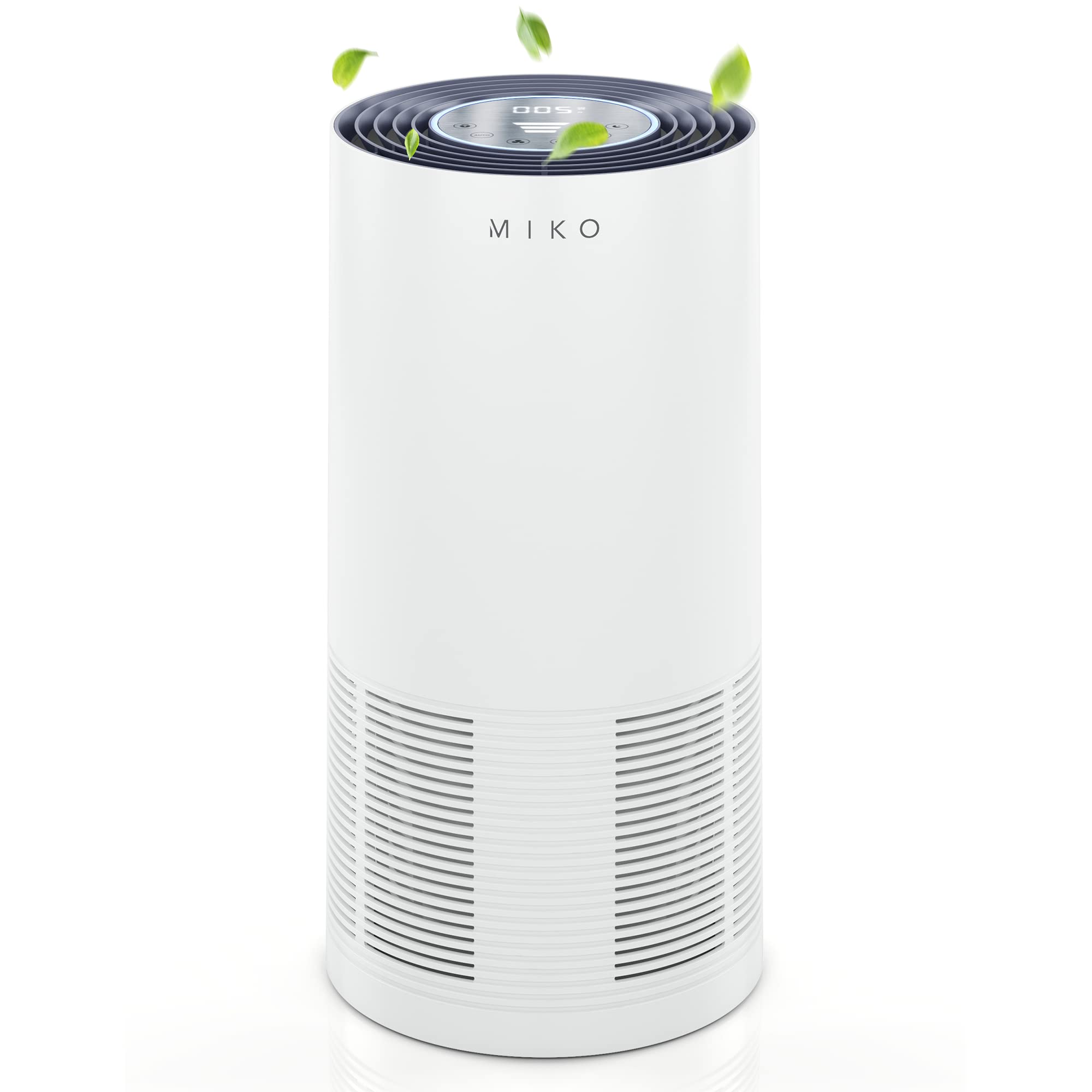 MIKO Medical Grade H13 True HEPA Air Purifier for Home - 970 Sqft Coverage, Removes 99.97% of Dust, Smoke, Pollen & Viruses (0.3-2.5 Microns) - Ideal for Allergies, Asthma & Pet Owners - Ultra Quiet 25dB Sleep Mode with PM2.5 Air Quality Monitor - Perfect for Bedrooms, Living Rooms & Offices