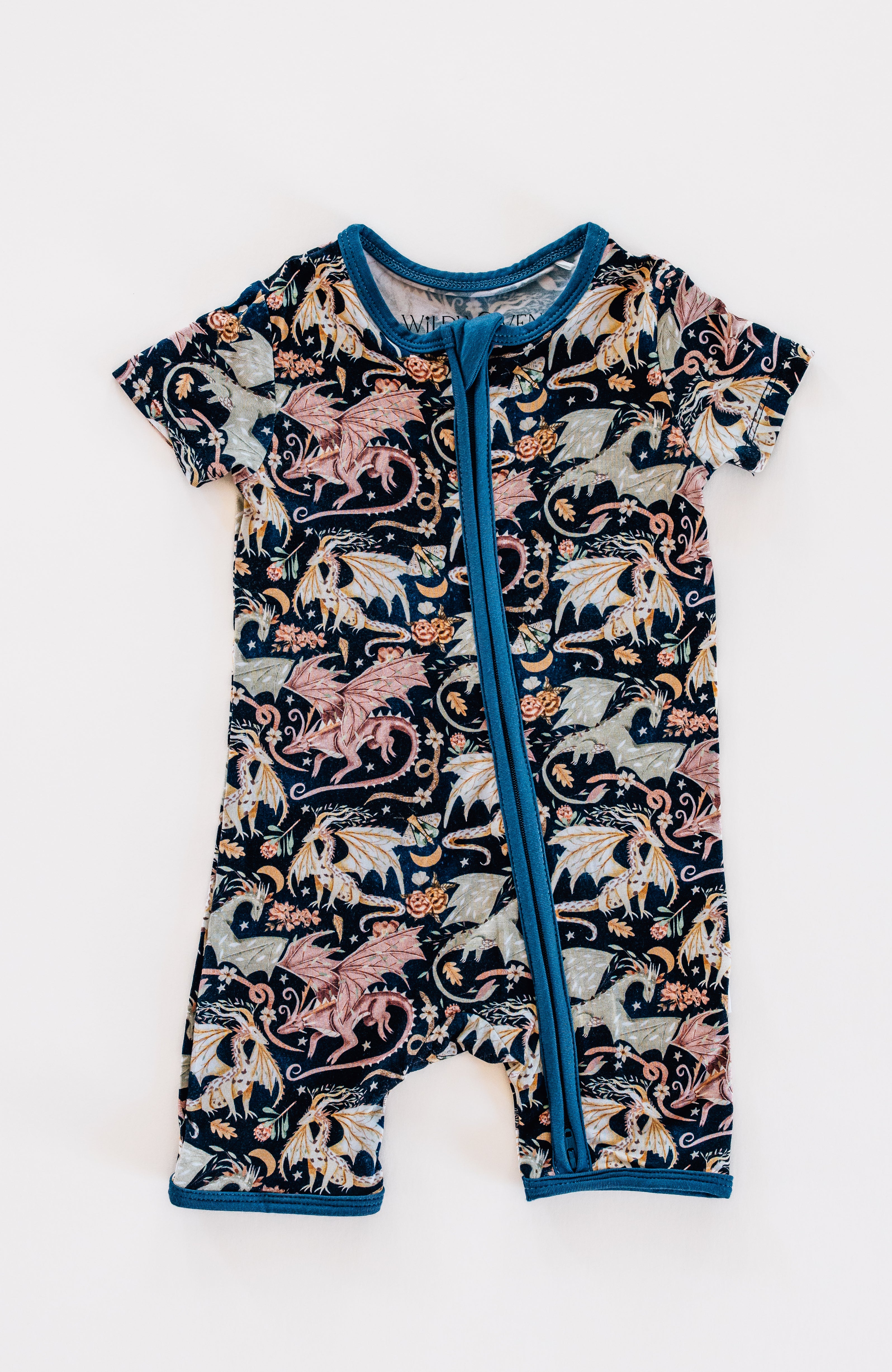Dancing Dragons Shortie Romper - Cute Baby Bodysuit for Boys & Girls | Perfect for Playdates, Photoshoots & Summer Outfits