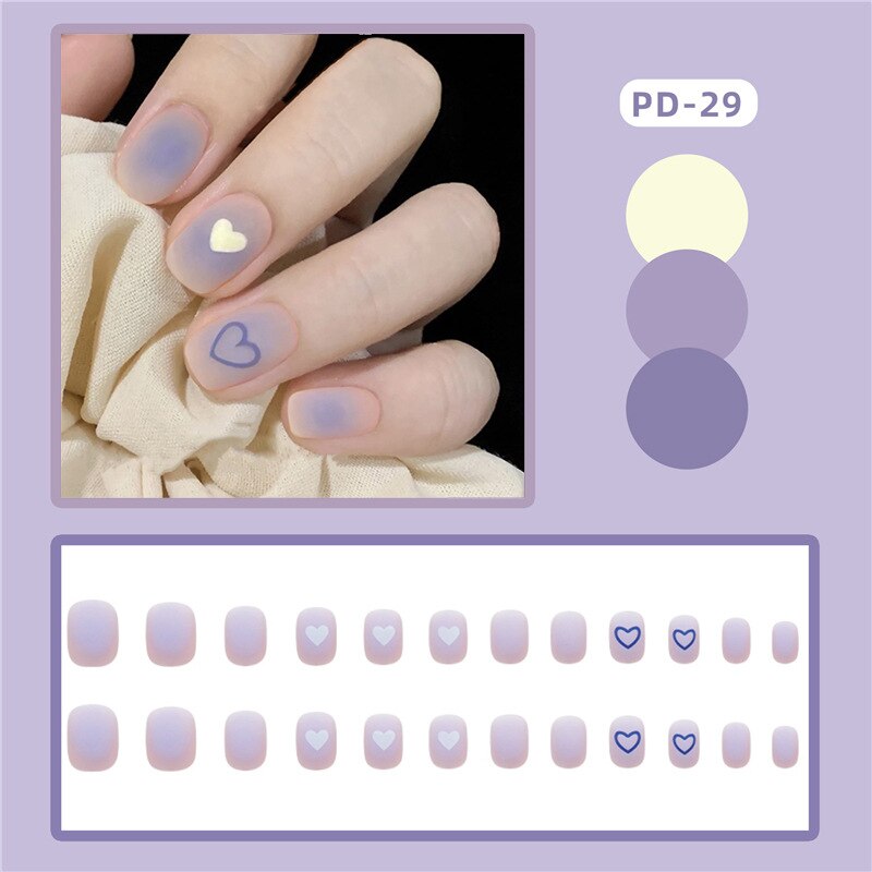 24pcs Lemon Short Press on Nails - False Nail Tips for Professionals - Artificial Fake Nails with Wear Tips - Faux Ongles & Uñas - Perfect for Parties, Weddings, and Everyday Wear