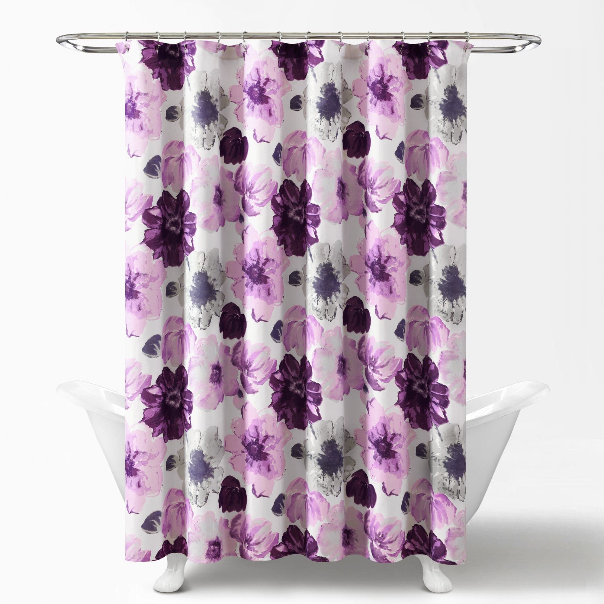 Leah Waterproof Shower Curtain with Hooks - Elegant Bathroom Decor for Home & Hotel Use