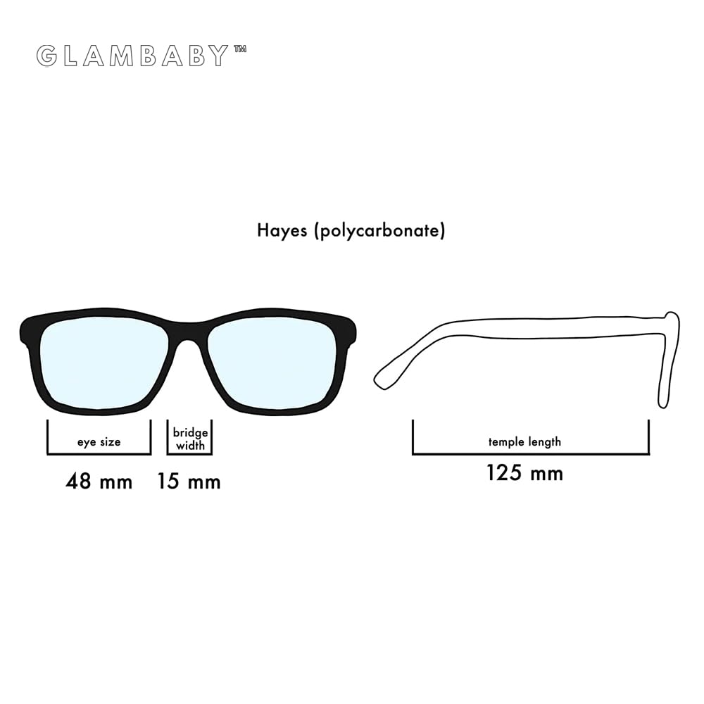 GlamBaby Hayes Kids Blue Light Blocking Glasses - Comfortable, Lightweight & Durable UV Protection Eyewear for Screen Time, Gaming & Online Learning