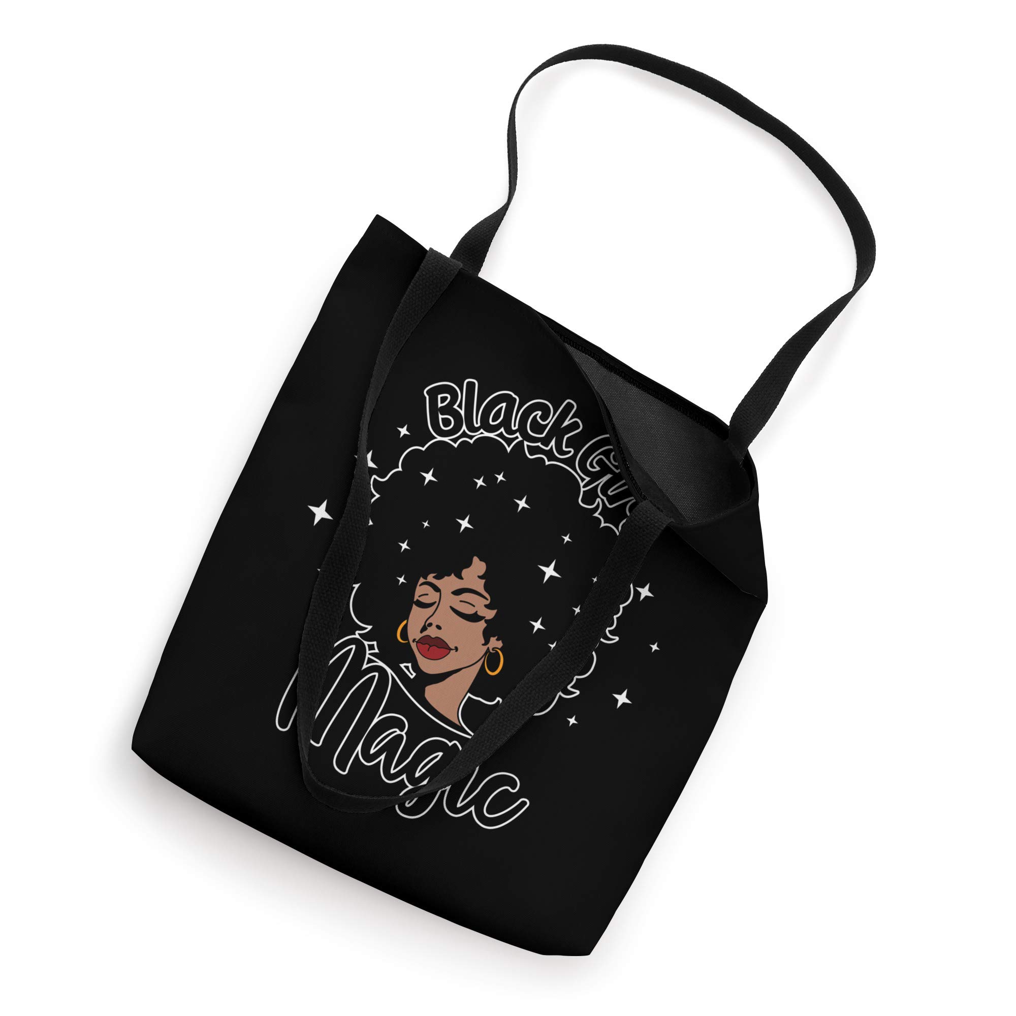 Black Girl Magic Tote Bag for Women - Stylish Afro Girl Design - Perfect for Work, School, Travel & Everyday Use