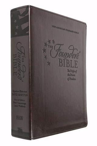 Founders Bible (2nd Edition) - Brown LeatherSoft Cover | Premium Study Bible for Christian Faith & American History | Perfect for Personal Devotion, Small Groups & Patriotic Gift Giving