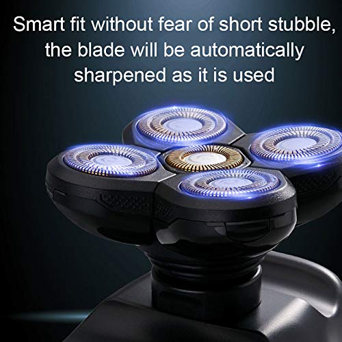 Arinda 6-in-1 Electric Shaver for Men - Waterproof Multifunctional Skull Design Razor with Trimmer - Perfect Gift for Father's Day, Travel & Daily Grooming