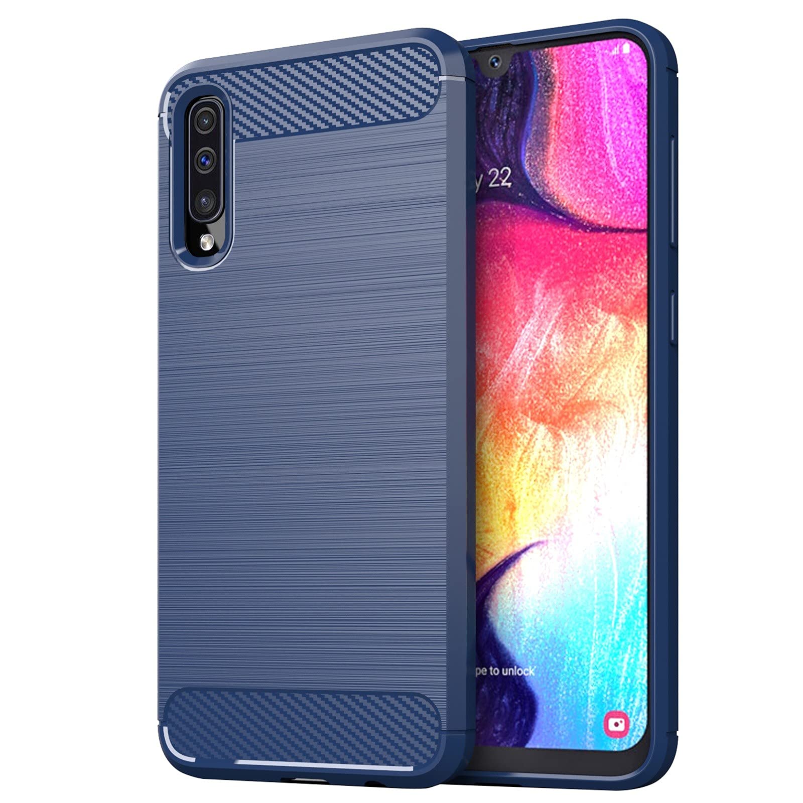 Premium Textured Phone Case for Samsung Galaxy A50 & S22 Ultra - 6.4 Inch Brushed Protective Cover | Durable Slim Fit for Everyday Use & Travel Protection
