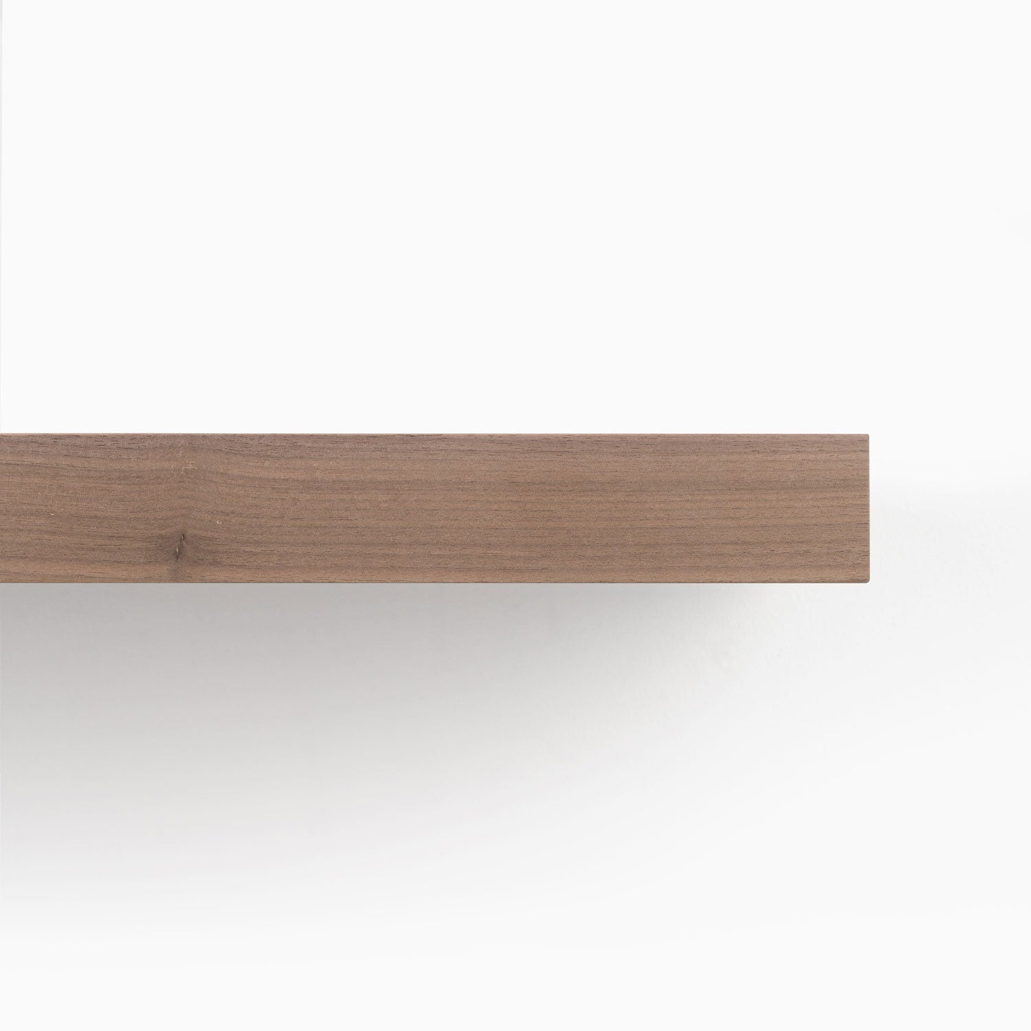Aksel Unfinished Walnut Floating Shelf - Handmade Solid Wood Wall Shelf for Living Room, Kitchen, Bathroom Decor - Perfect for Displaying Plants, Books, and Home Decor