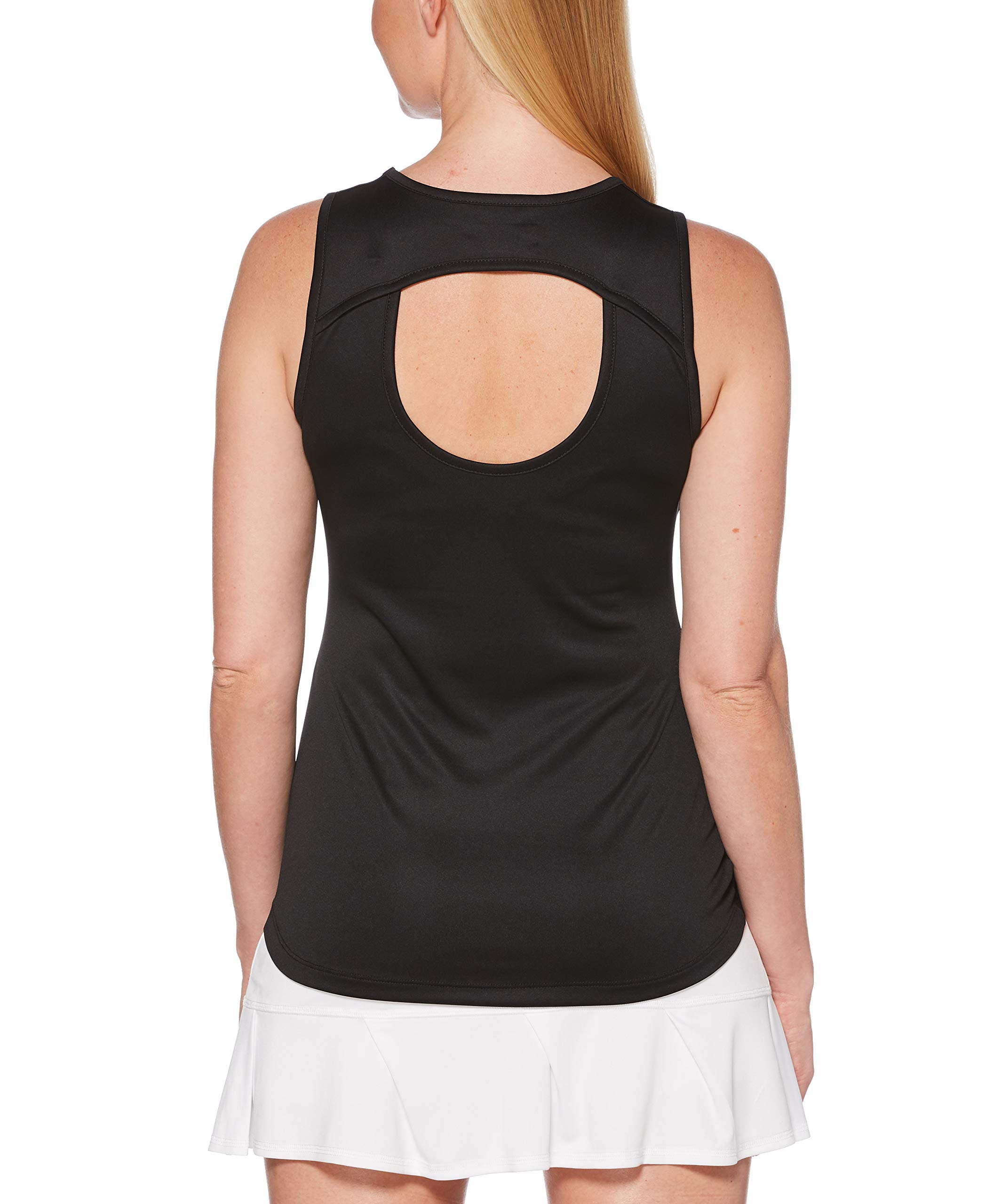 Grand Slam Women's Sleeveless Keyhole Back Tank Top - Breathable Workout Shirt for Tennis, Yoga & Summer Fashion
