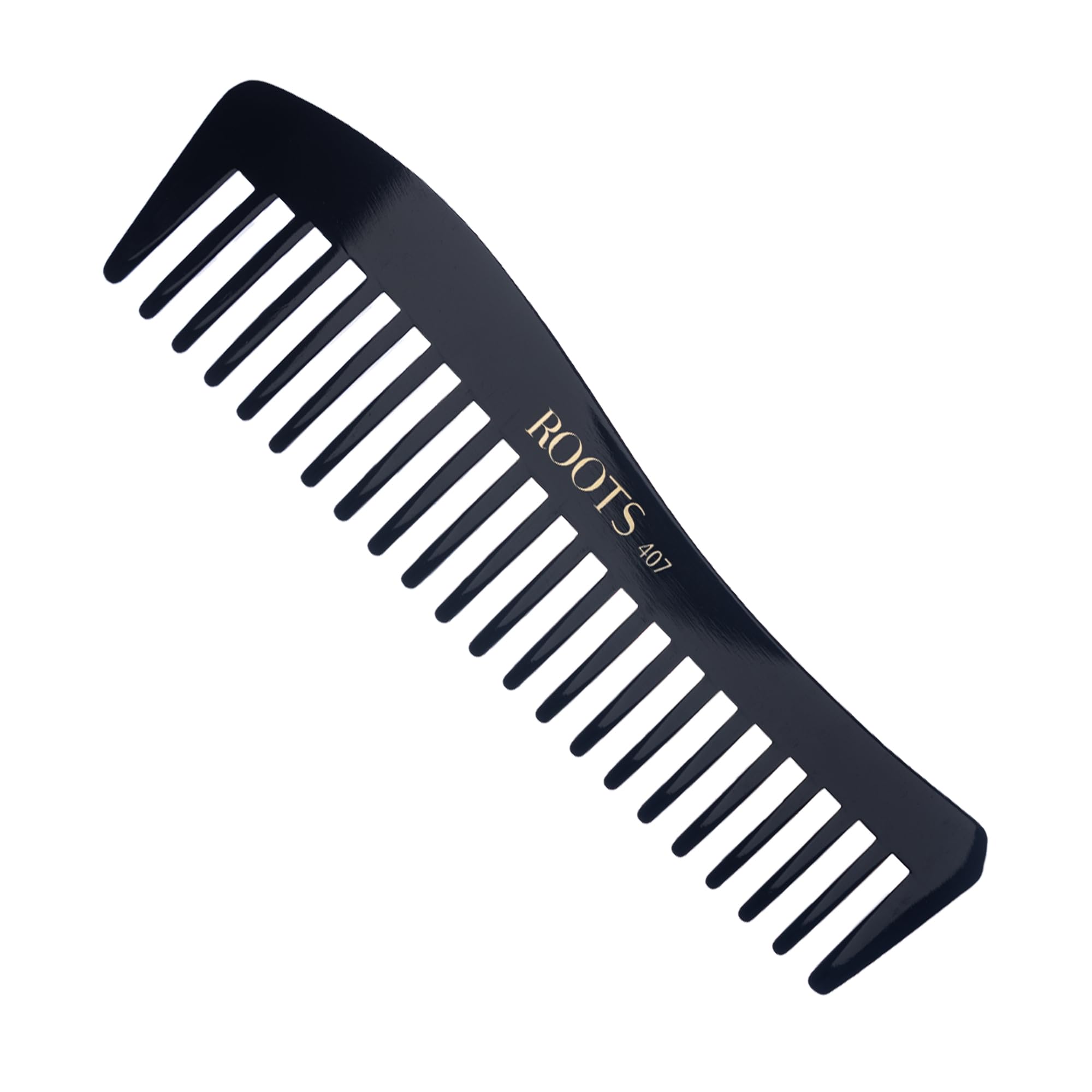 Professional Detangling & Shampoo Comb for Men and Women - Wide Tooth Hair Comb for Curly, Thick & Natural Hair - Lightweight Styling Tool (Pack of 1, Model 407) - Perfect for Salon, Home & Travel Use