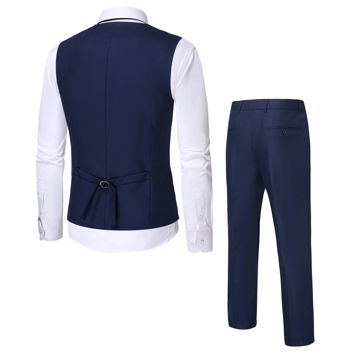 YYNUDA Men's Slim Fit Business Suit Set - 2 Piece Formal Vest & Pants for Groomsmen, Tuxedo, Prom | Perfect for Weddings, Office Wear & Special Occasions
