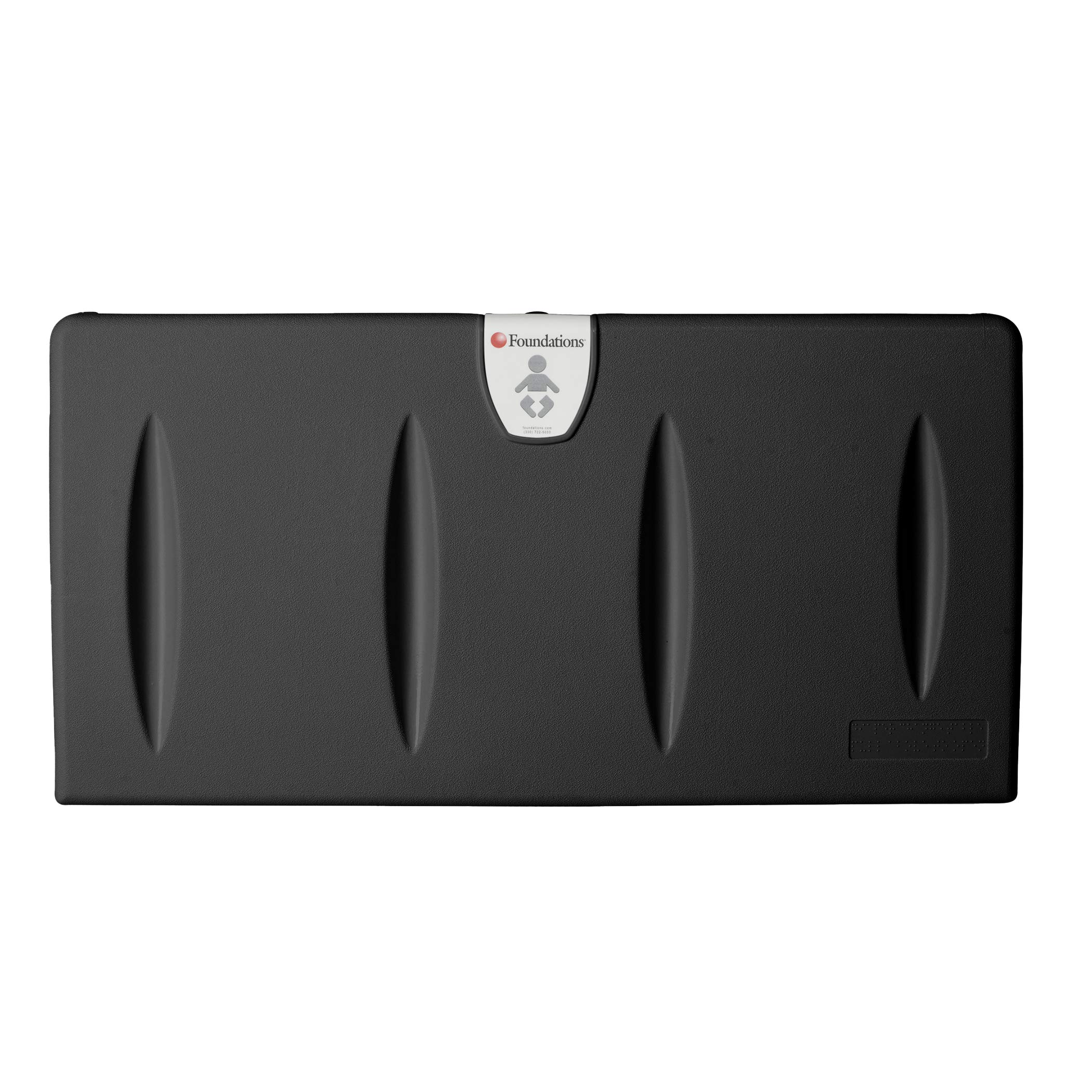 Classic Horizontal Baby Changing Station with EZ Mount Backer Plate | Built-in Liner Dispenser & Adjustable Safety Strap | Surface Mount | Made in USA | Perfect for Nurseries, Daycares & Public Restrooms
