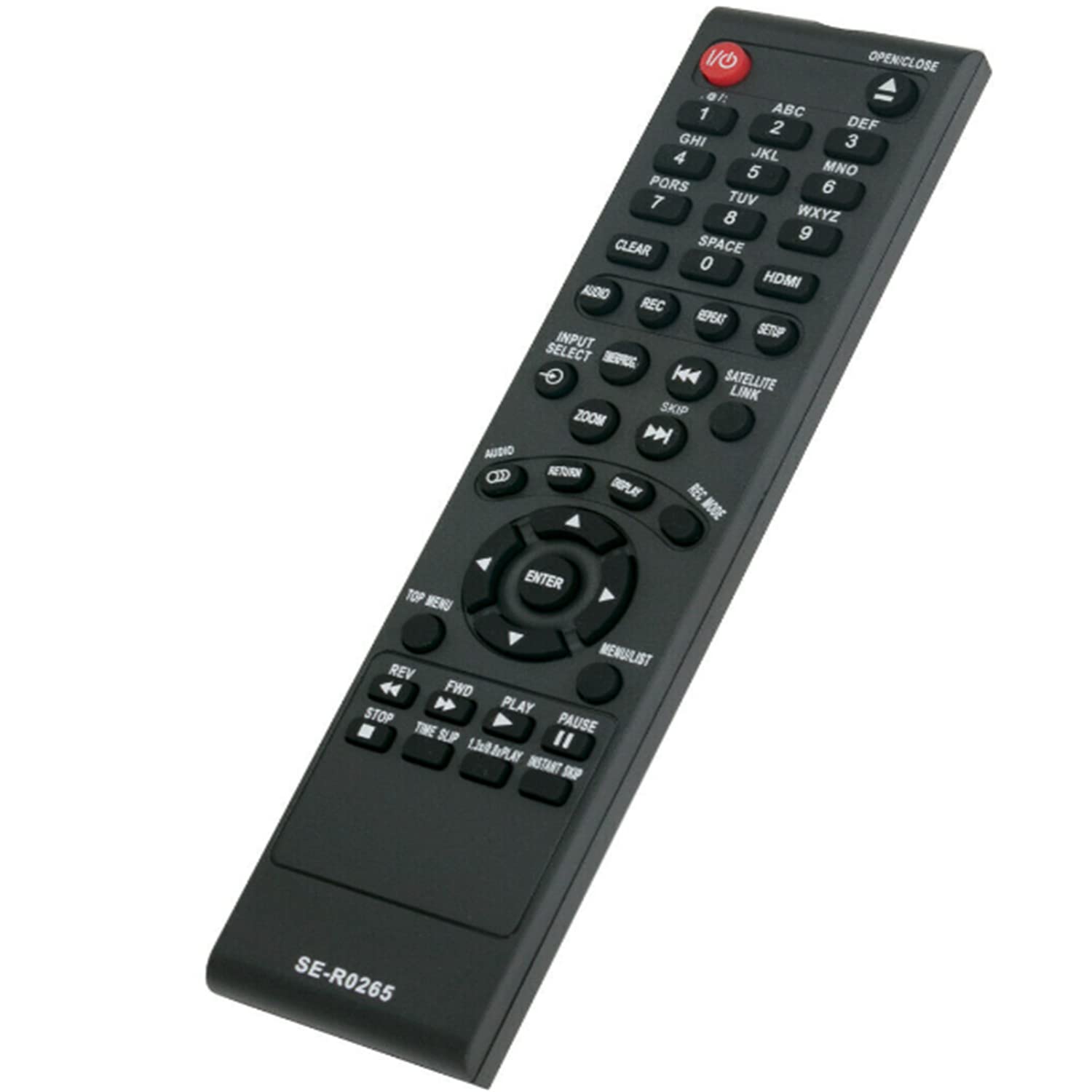 Original: New SE-R0265 Replace Remote Control Compatible with Toshiba DVD Video Recorder D-KR40 D-R400 D-R400KU D-R420 D-R420KU DKR40 DR400 DR400KU DR420 DR420KU    Optimized: SE-R0265 Replacement Remote Control for Toshiba DVD Recorder Models D-KR40/D-R400/D-R400KU/D-R420/D-R420KU - Compatible with DVD Players & Home Theater Systems    Use Cases: Perfect for replacing lost or broken remotes, home entertainment setup, and easy DVD player operation.