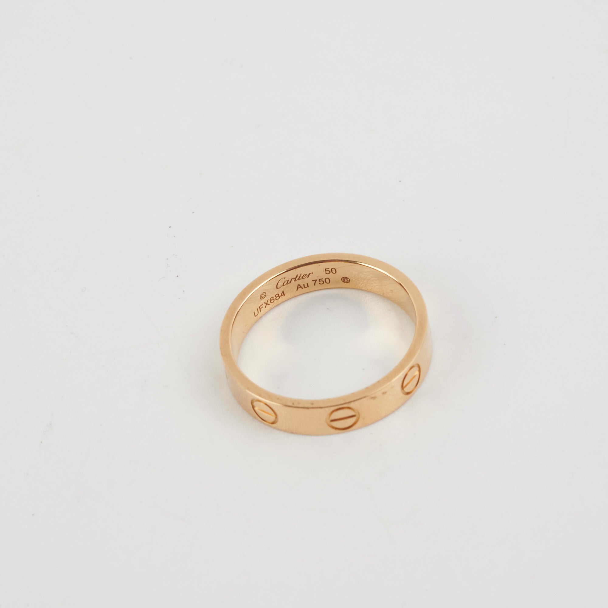 Cartier Love Wedding Ring - 18K Gold Band for Women & Men - Size 50 (US 5.5) - Luxury Engagement & Anniversary Gift for Couples - Perfect for Romantic Proposals, Weddings & Special Occasions
