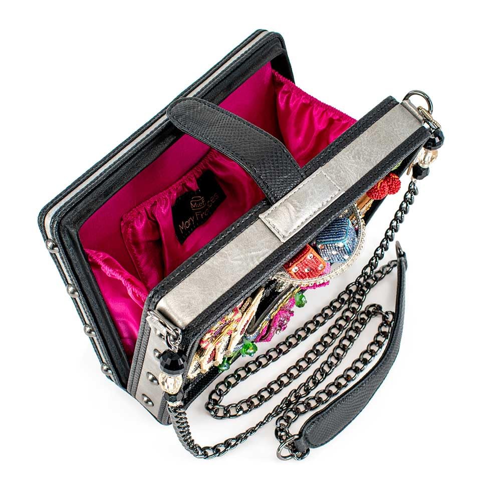 Mary Frances Lady Luck Crossbody Purse - Stylish Black Leather Handbag for Women | Perfect for Parties, Date Nights & Everyday Use