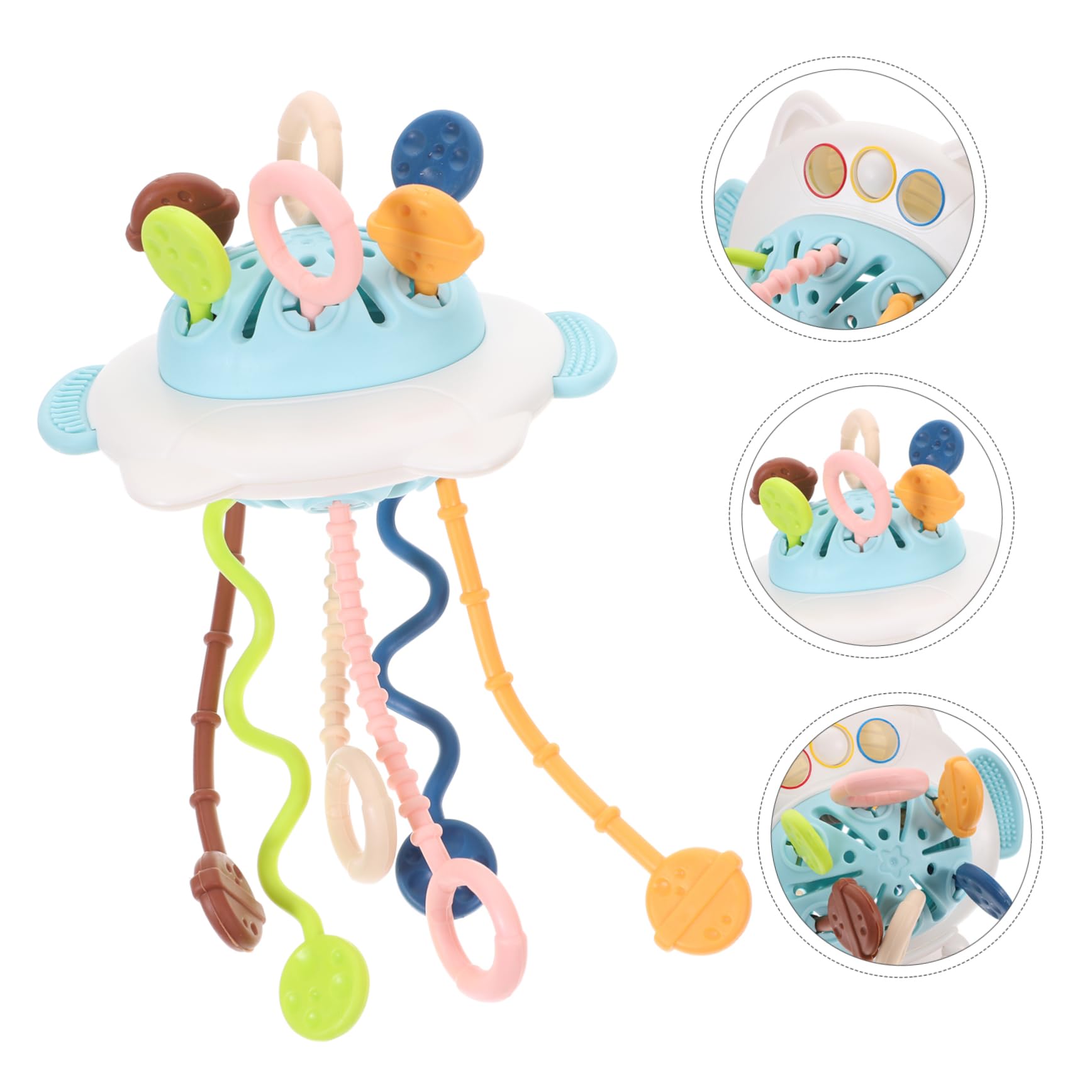 HEMOTON Drawstring Sensory Bath Toys - Educational & Calming Cartoon Toys for Kids - Perfect for Bathtime Fun, Stress Relief & Early Learning